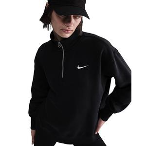 Nike Women's Sportswear Phoenix Fleece Oversized 1/4 Zip Sweatshirt - Black