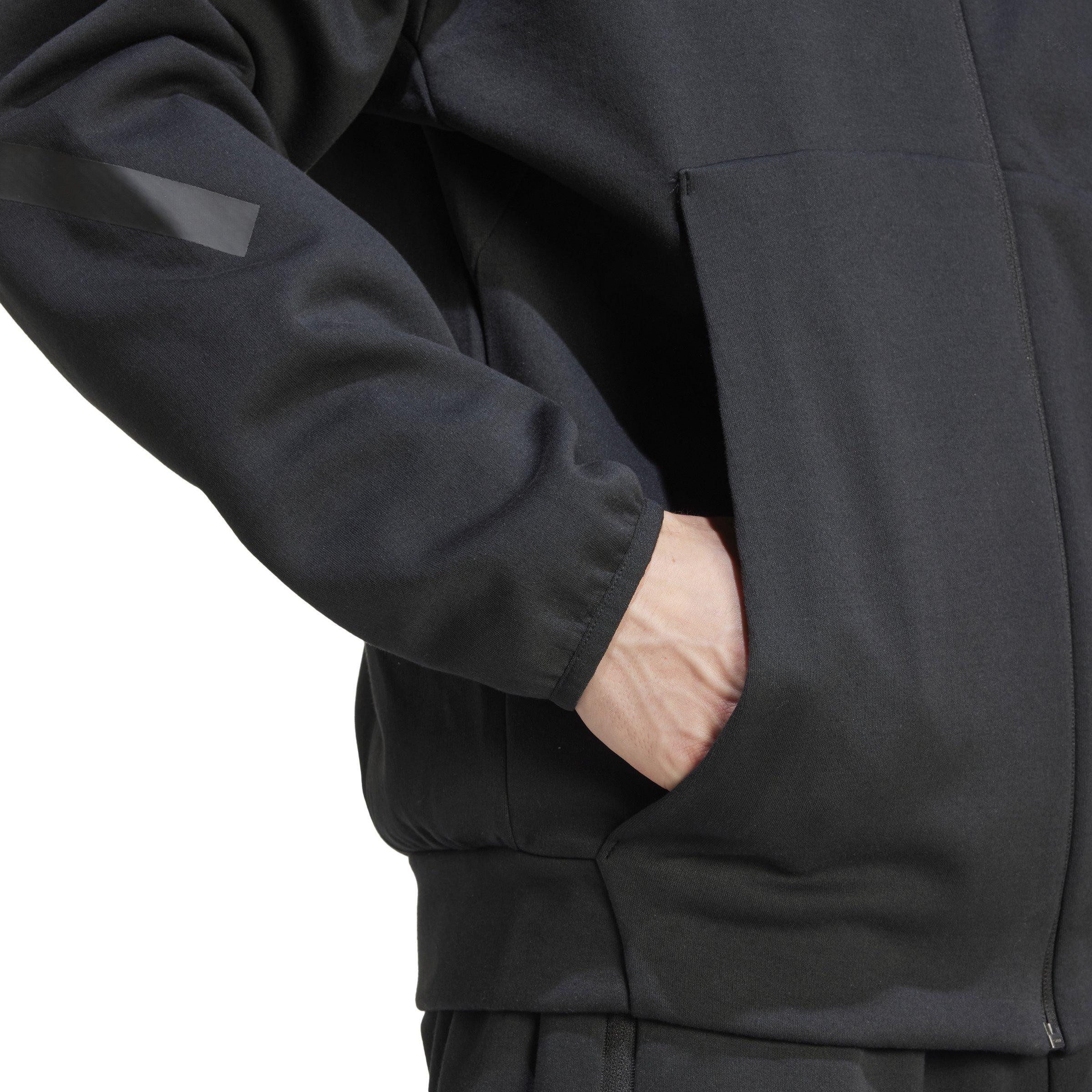 adidas Men's Z.N.E. Full-Zip Hooded Track Jacket - Black