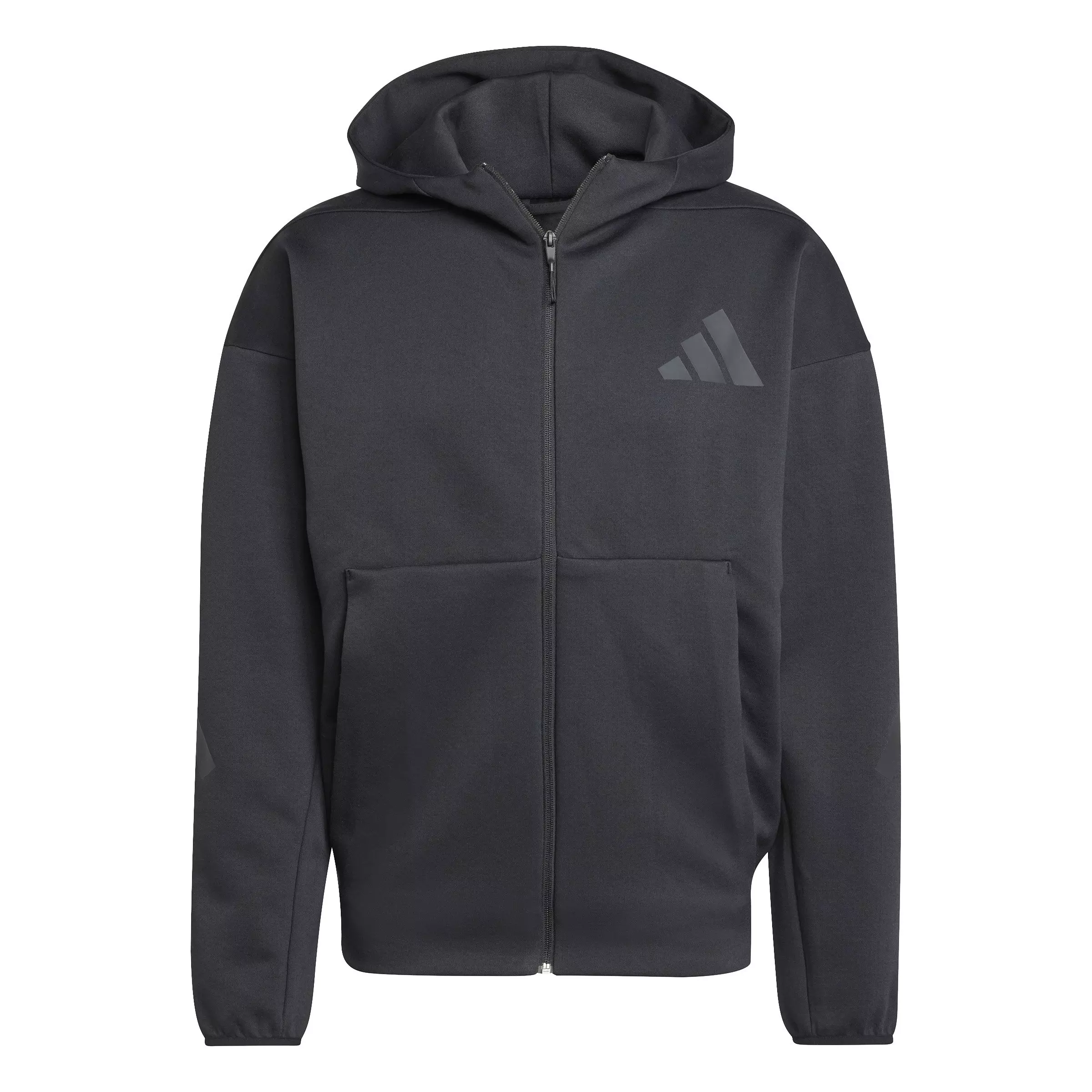 adidas Men's Z.N.E. Full-Zip Hooded Track Jacket - Black - BLACK
