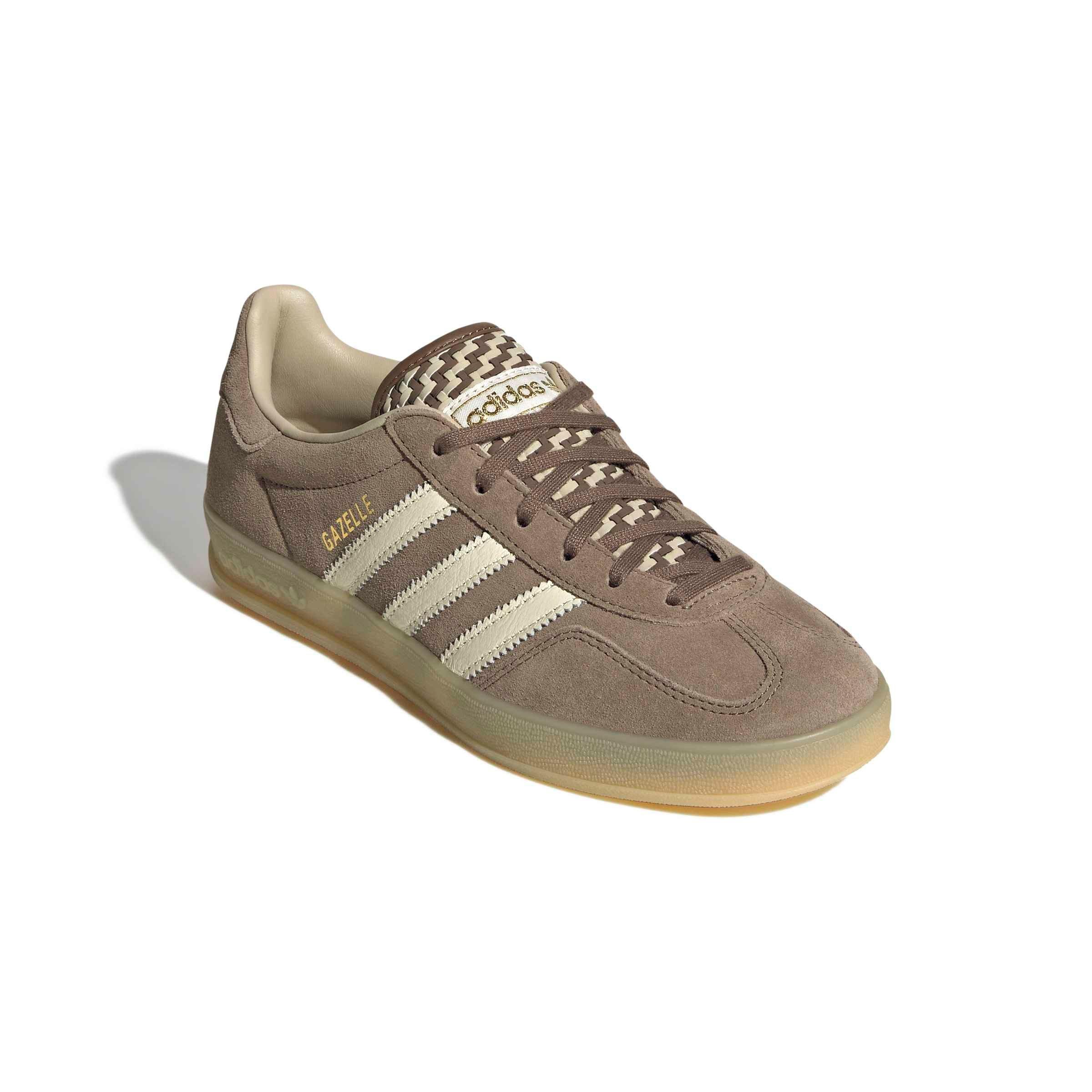adidas Originals Gazelle Indoor "Earth Strata/Off White/Khaki Three" Women's Shoe - EARTH/OFF WHITE/KHAKI