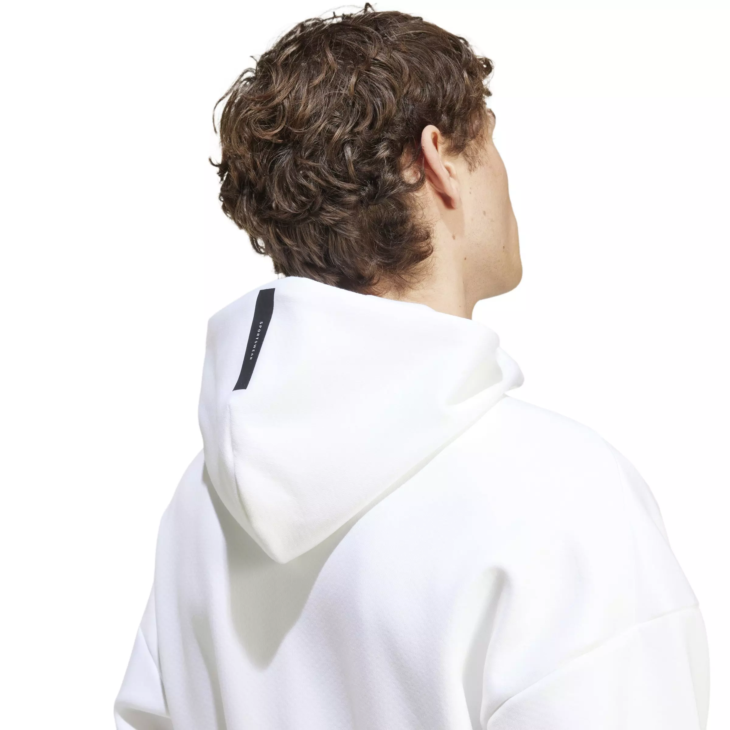 adidas Men's Z.N.E. Full-Zip Hooded Track Jacket - White - WHITE