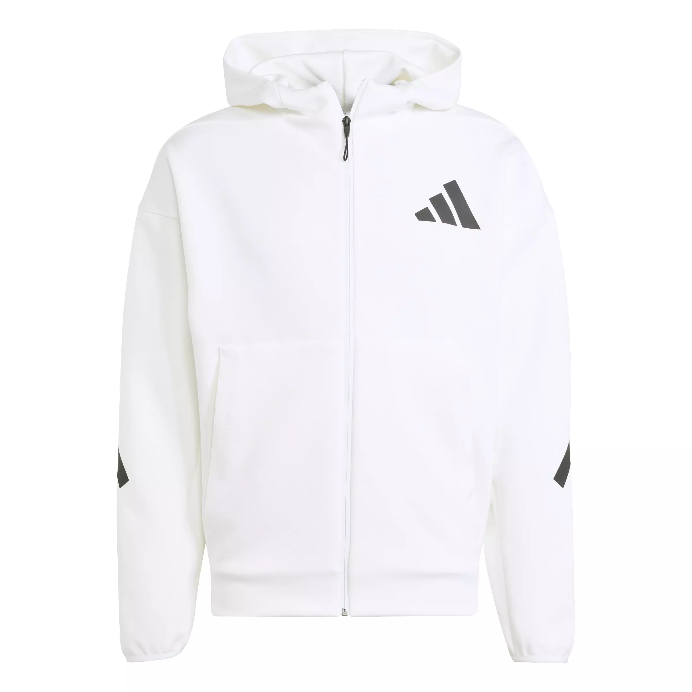 adidas Men's Z.N.E. Full-Zip Hooded Track Jacket - White - WHITE