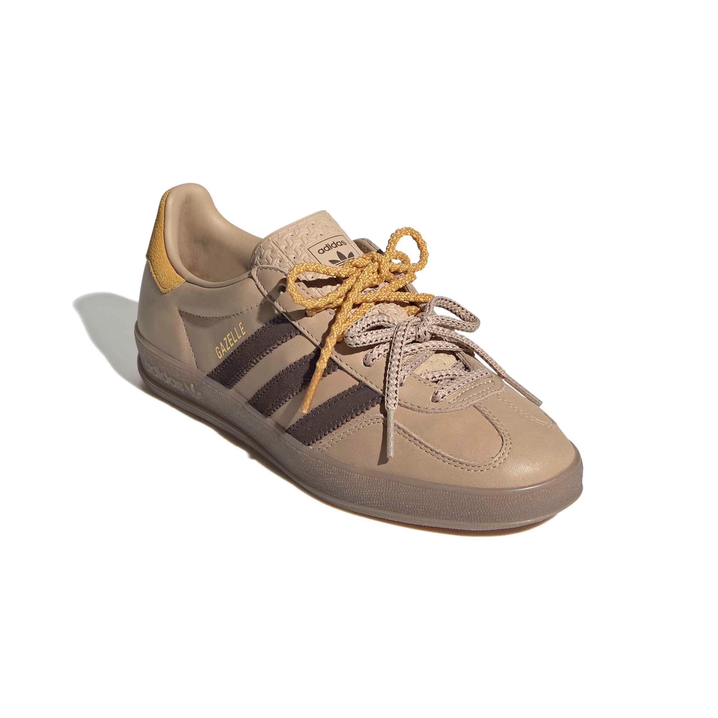 adidas Originals Gazelle Indoor "Magic Beige/Brown/Preloved Yellow" Women's Shoe - BEIGE/BROWN/YELLOW