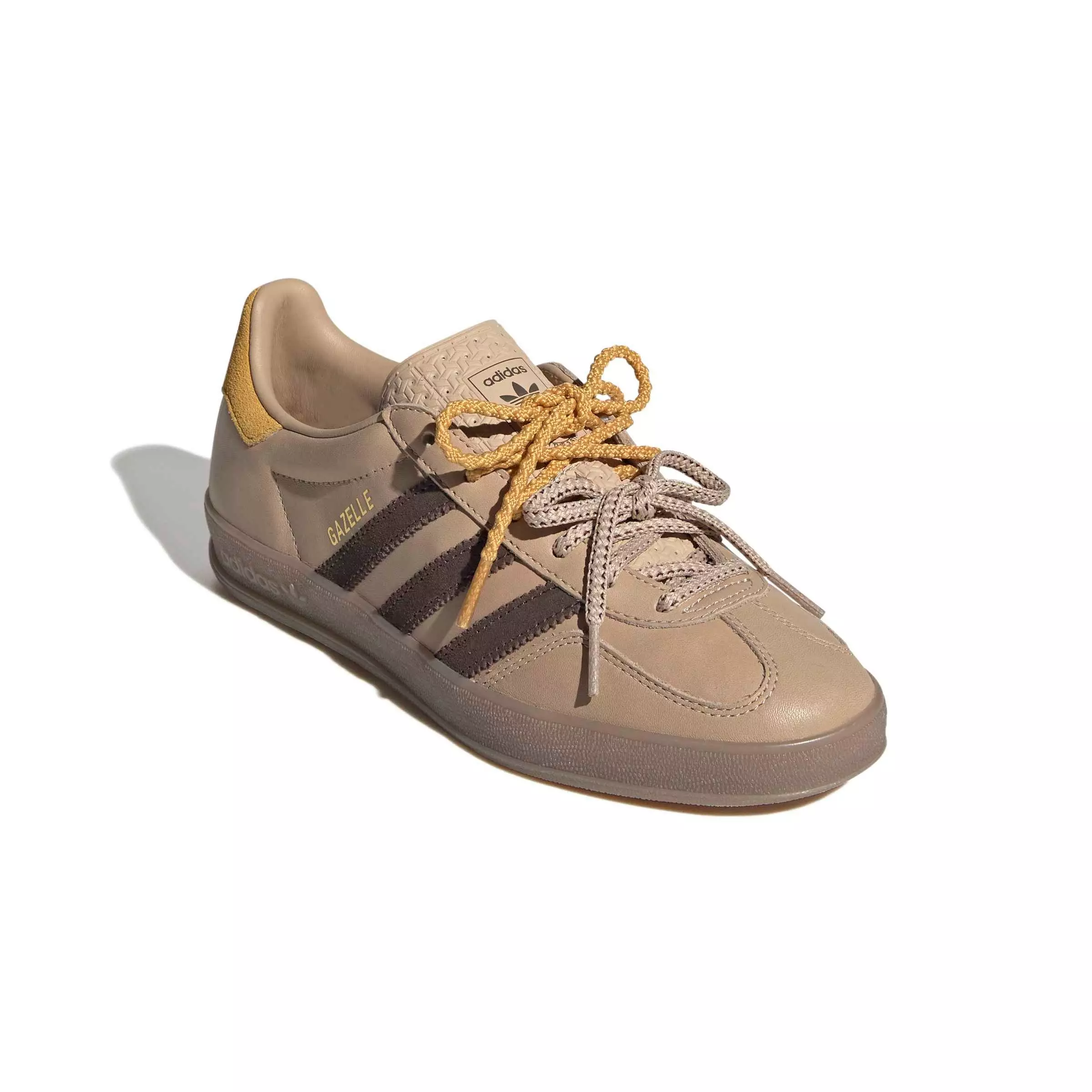 adidas Originals Gazelle Indoor "Magic Beige/Brown/Preloved Yellow" Women's Shoe - BEIGE/BROWN/YELLOW