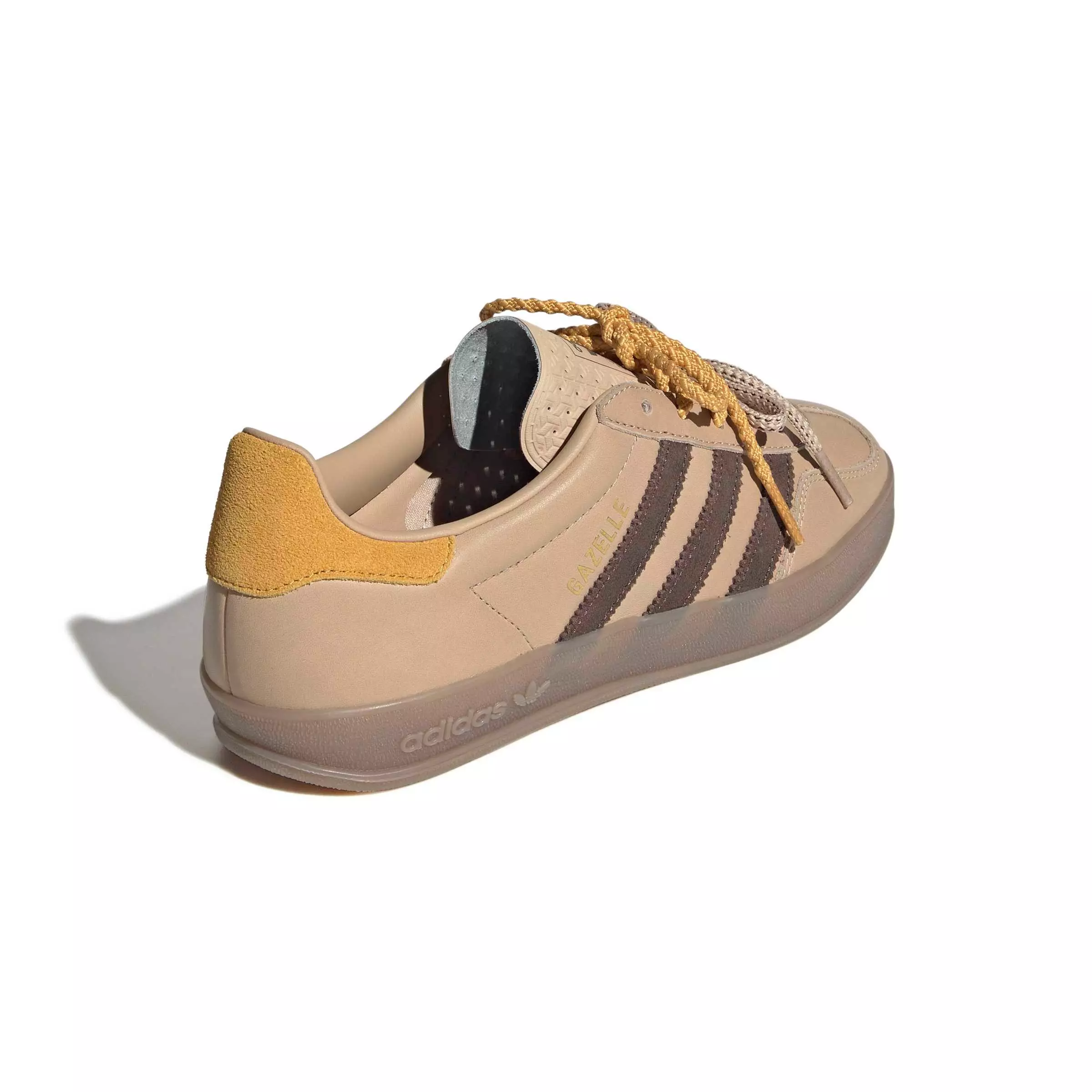 adidas Originals Gazelle Indoor "Magic Beige/Brown/Preloved Yellow" Women's Shoe - BEIGE/BROWN/YELLOW