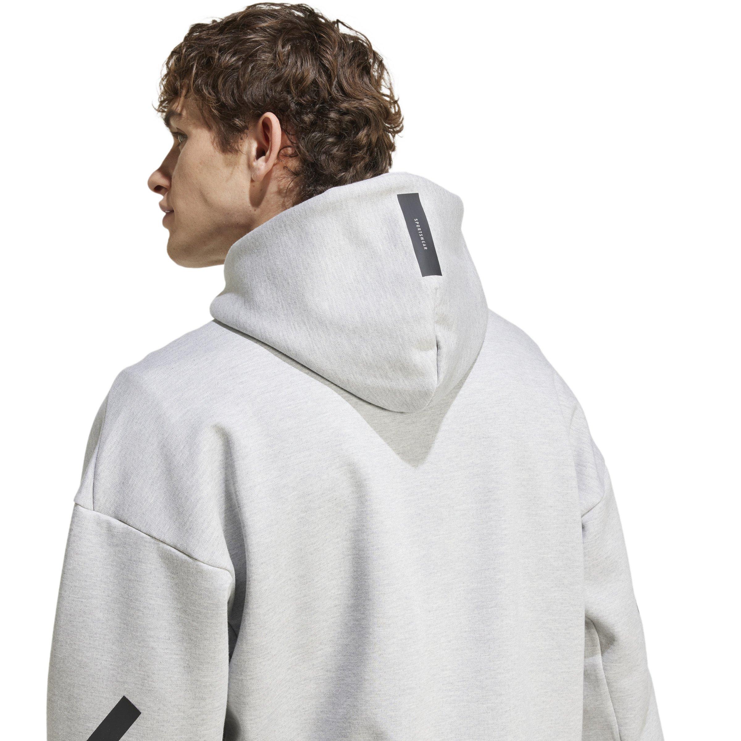 adidas Men's Z.N.E. Full-Zip Hooded Track Jacket - Grey