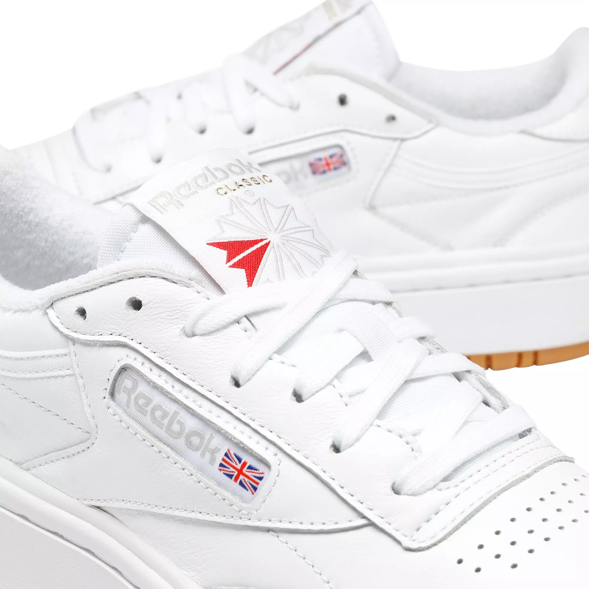 Reebok Club C Double "White/Gum" Women's Shoe - WHITE