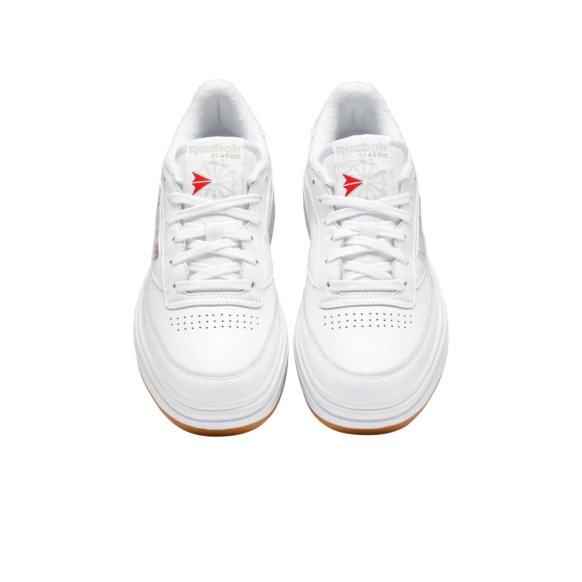 Reebok Club C Double "White/Gum" Women's Shoe - WHITE Thumbnail View 8