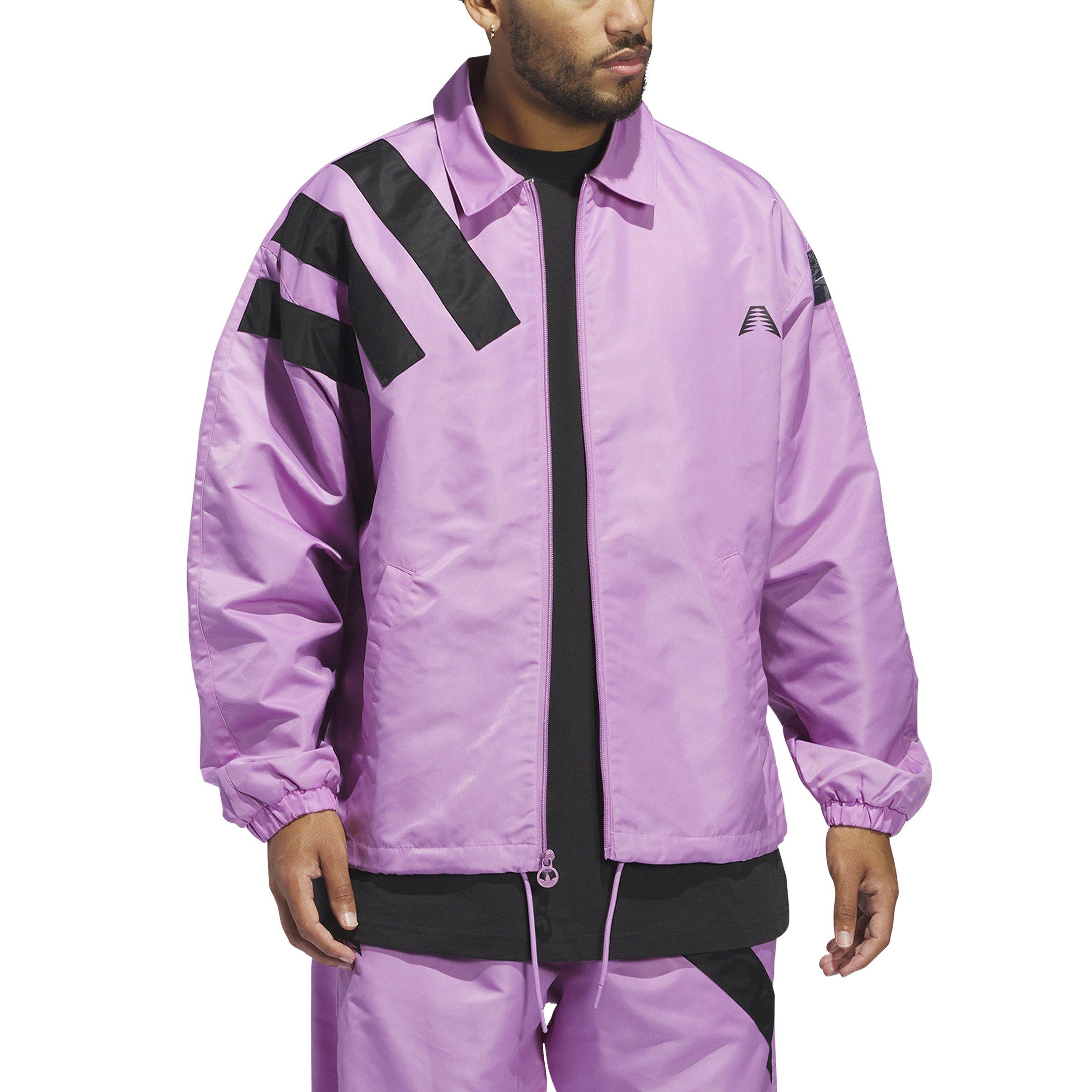 adidas Originals Anthony Edwards Coach Men's Purple Jacket