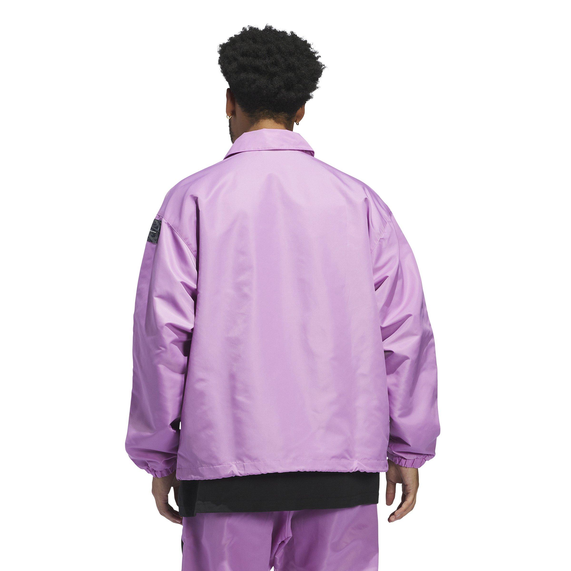 adidas Originals Anthony Edwards Coach Men's Purple Jacket