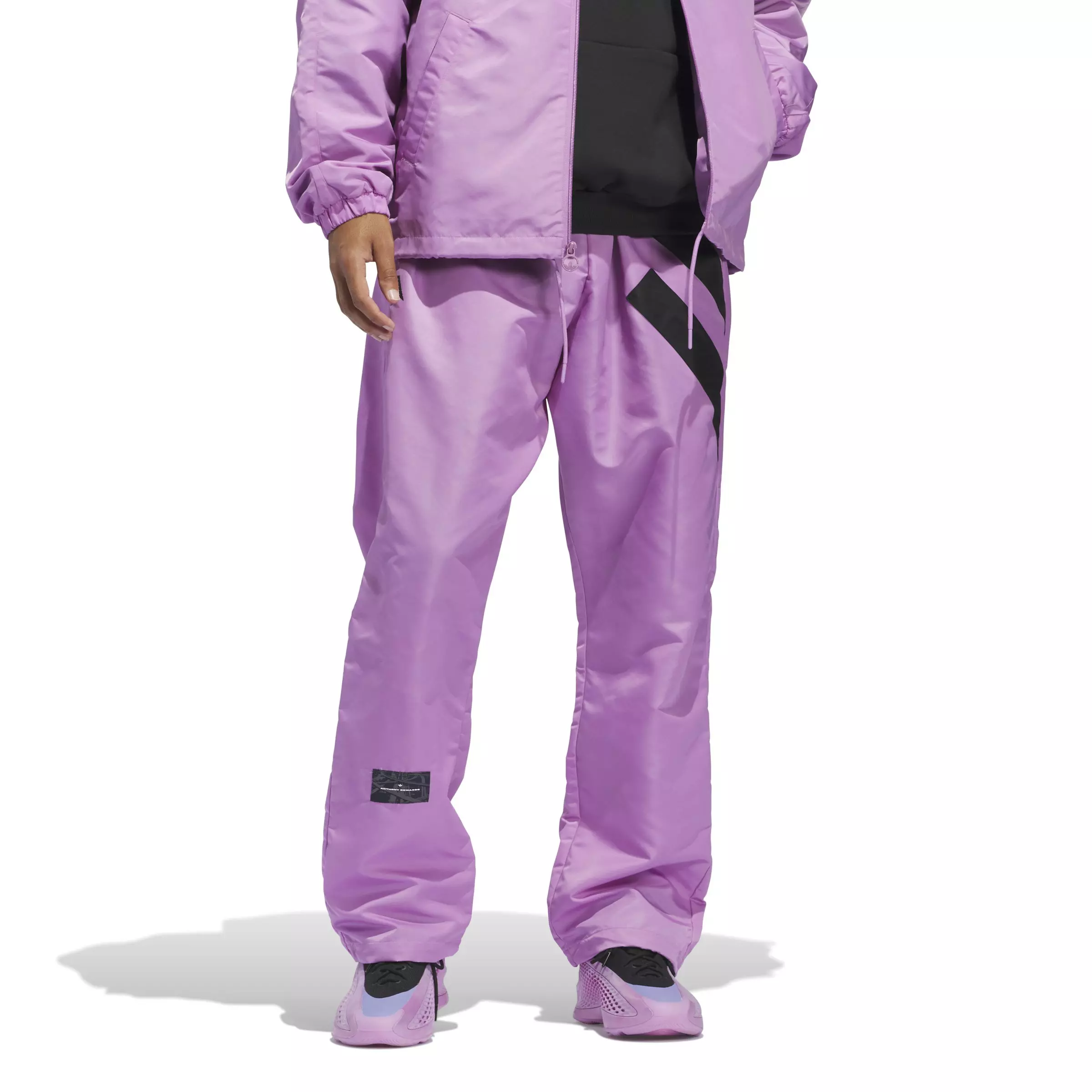 adidas Originals Men's AE Foundation Tracksuit Pants - Purple - PURPLE