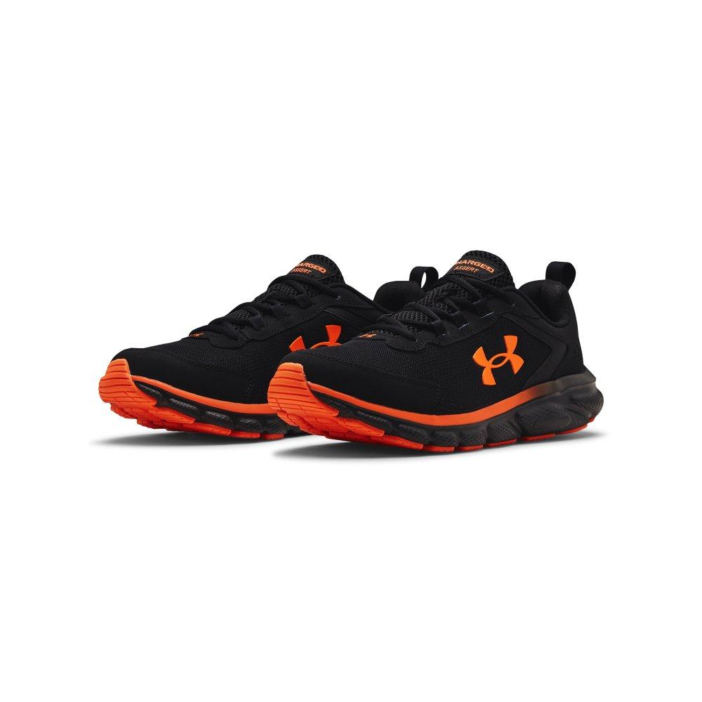 mens black orange shoes