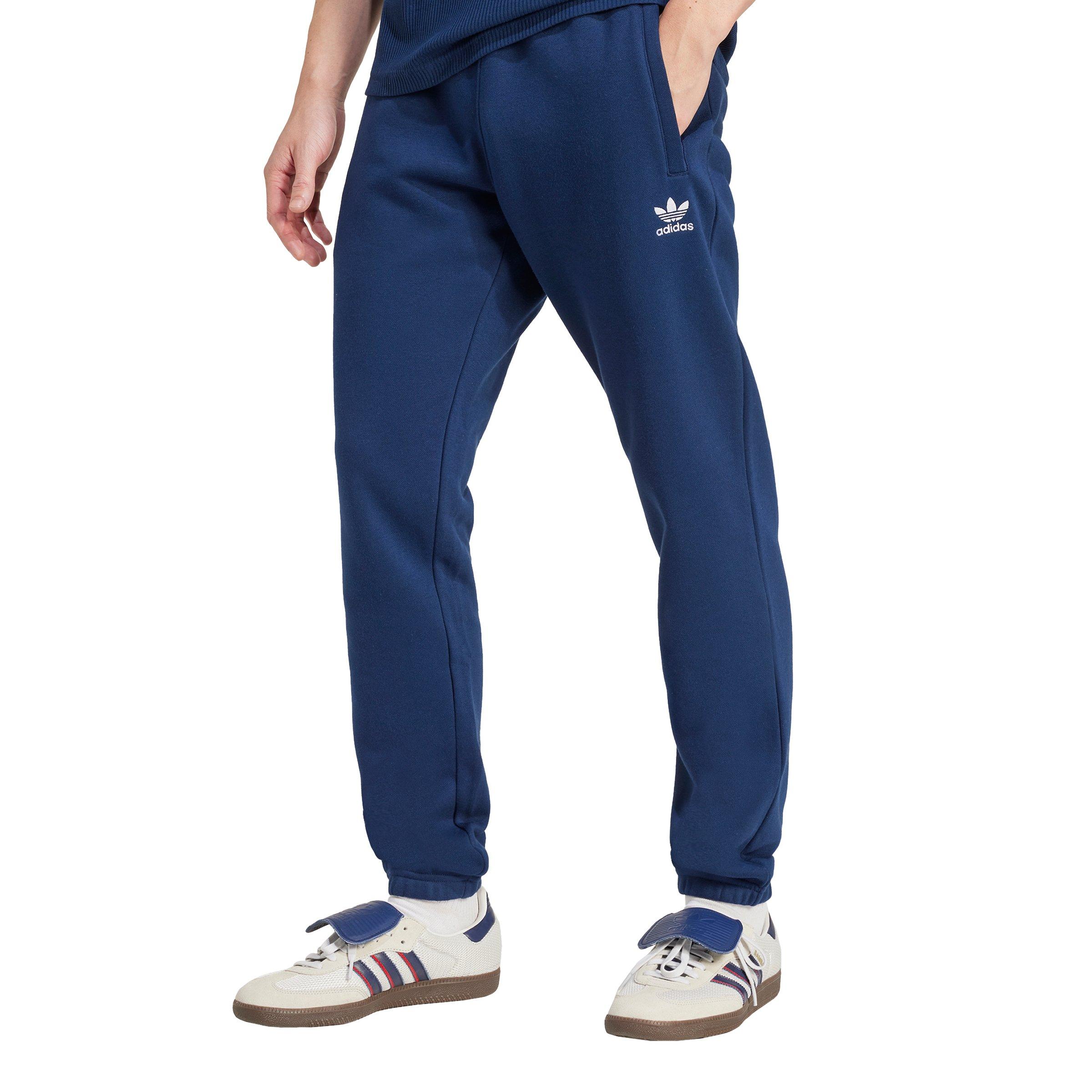 adidas Originals Men's Trefoil Essentials Slim Fit Joggers - Dark Blue - DARK BLUE Thumbnail View 1