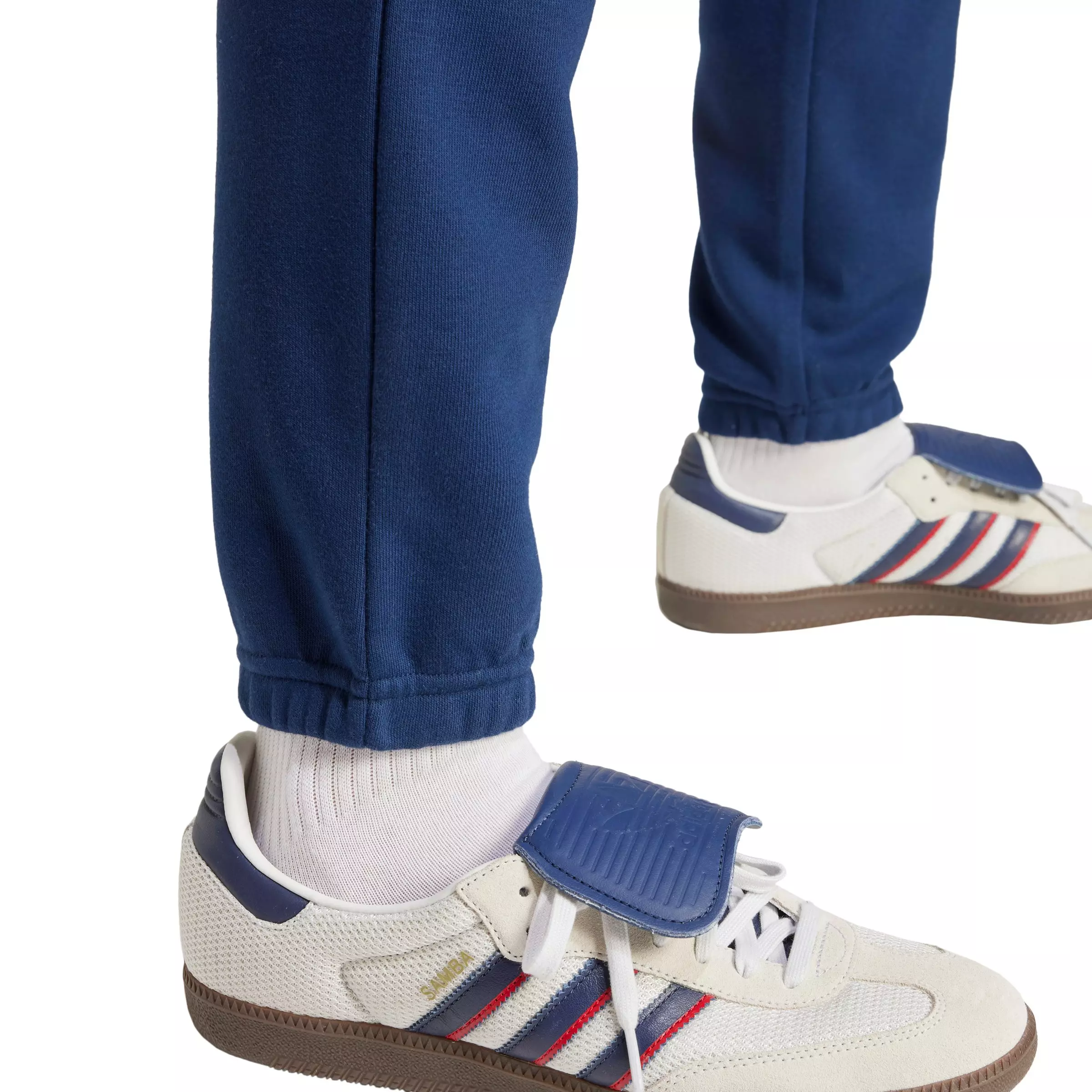 adidas Originals Men's Trefoil Essentials Slim Fit Joggers - Dark Blue - DARK BLUE