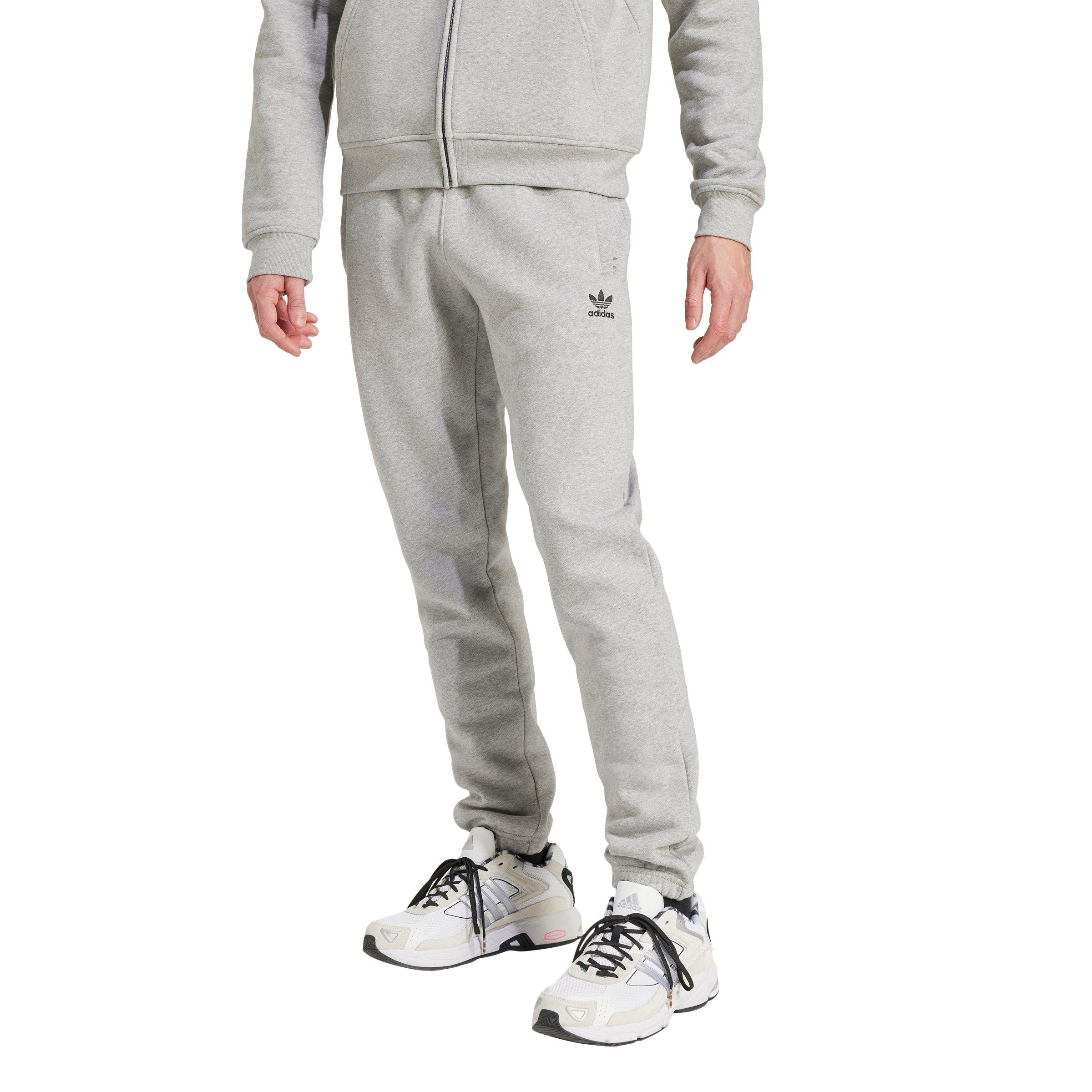 adidas Originals Men's Trefoil Essentials Slim Fit Joggers - Grey - GREY Thumbnail View 3