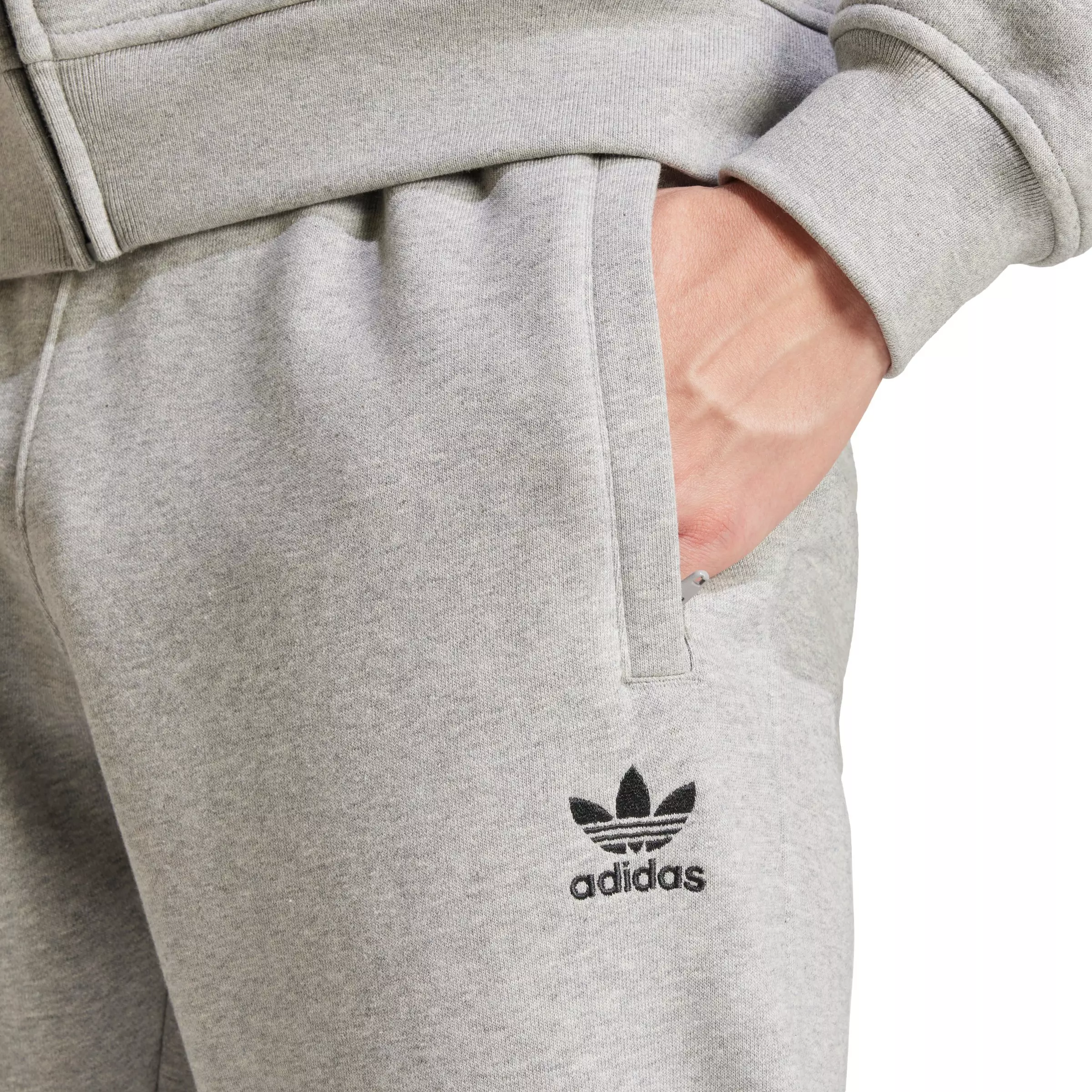 adidas Originals Men's Trefoil Essentials Slim Fit Joggers - Grey - GREY