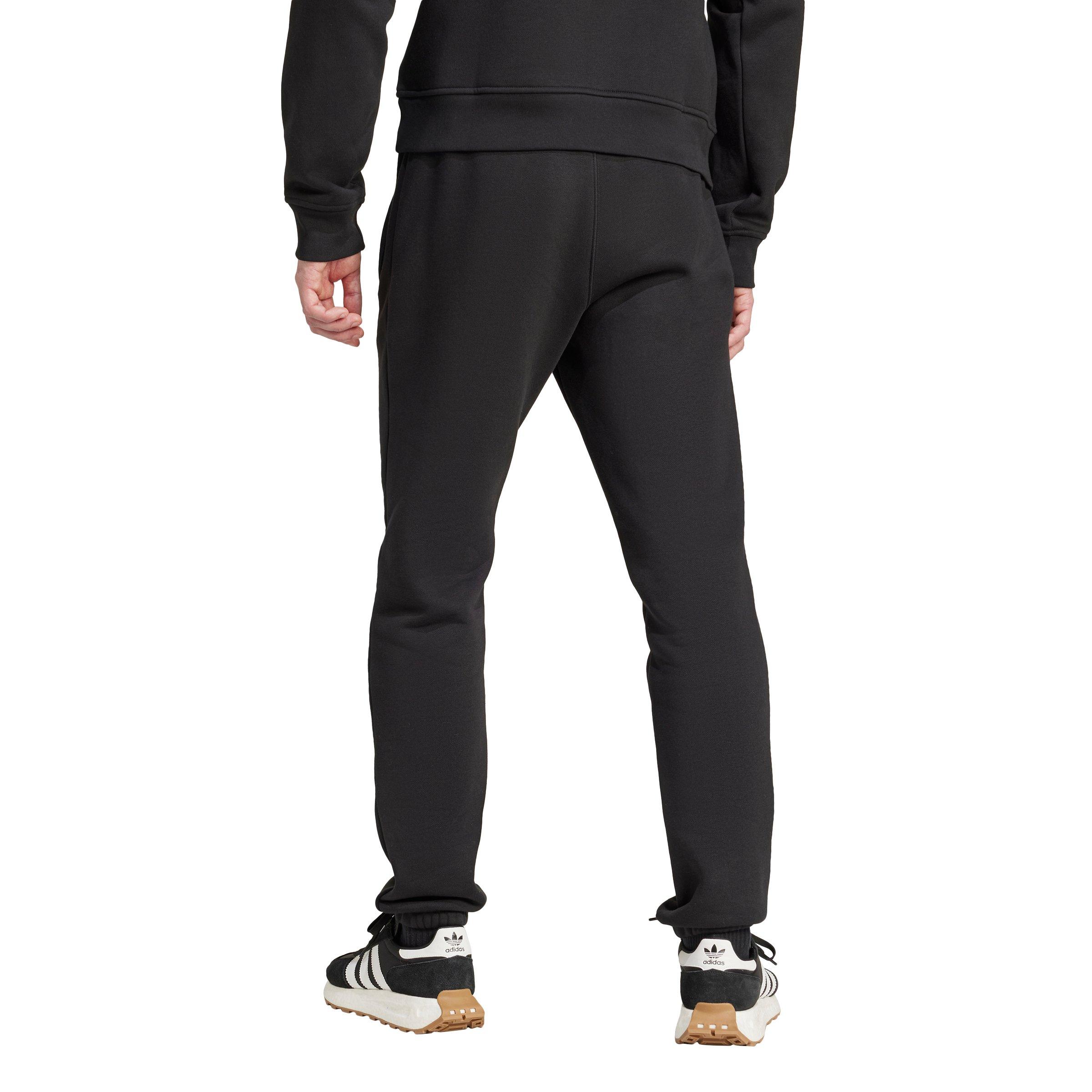 adidas Originals Men's Trefoil Essentials Slim Fit Joggers - Black - BLACK Thumbnail View 2