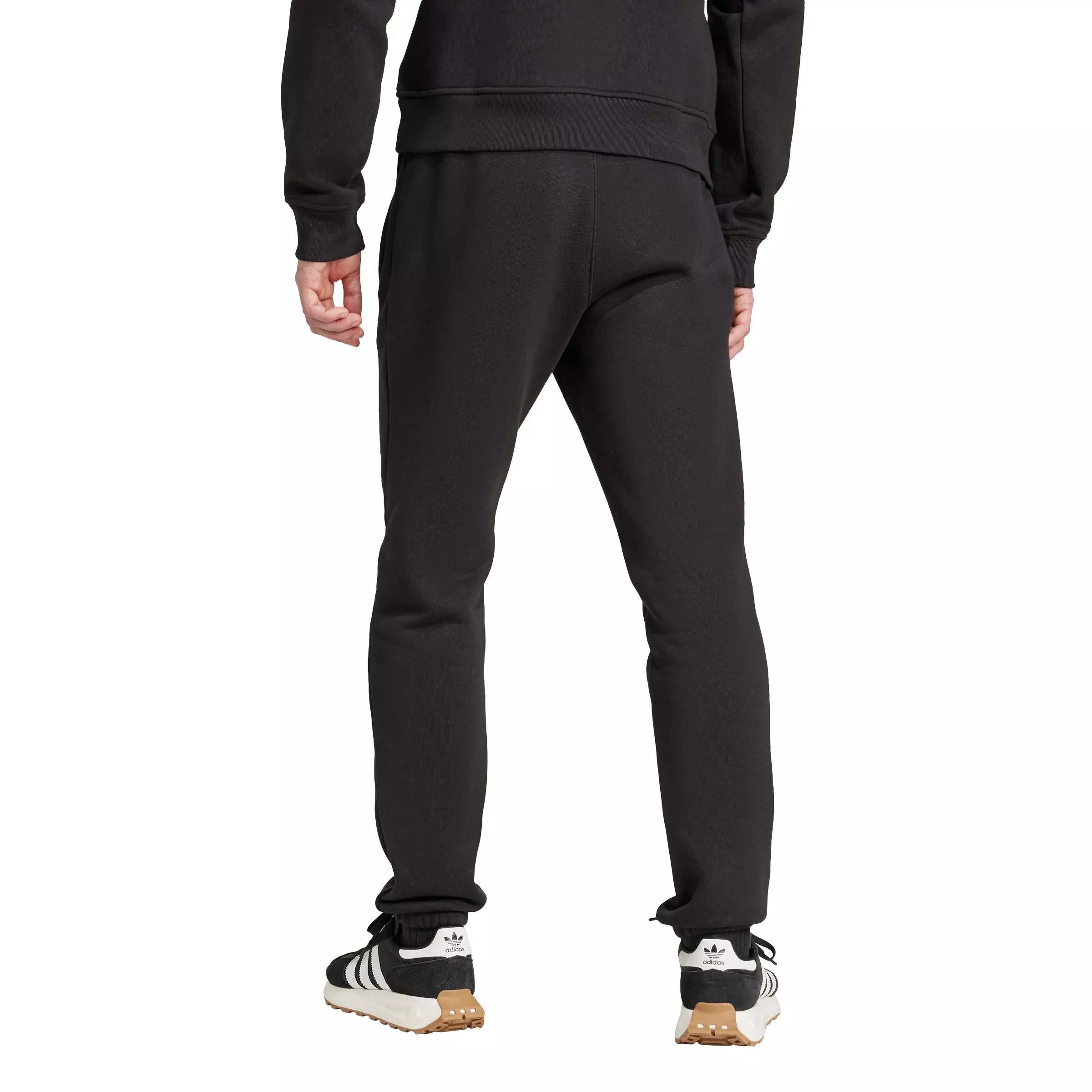 adidas Originals Men's Trefoil Essentials Slim Fit Joggers - Black - BLACK