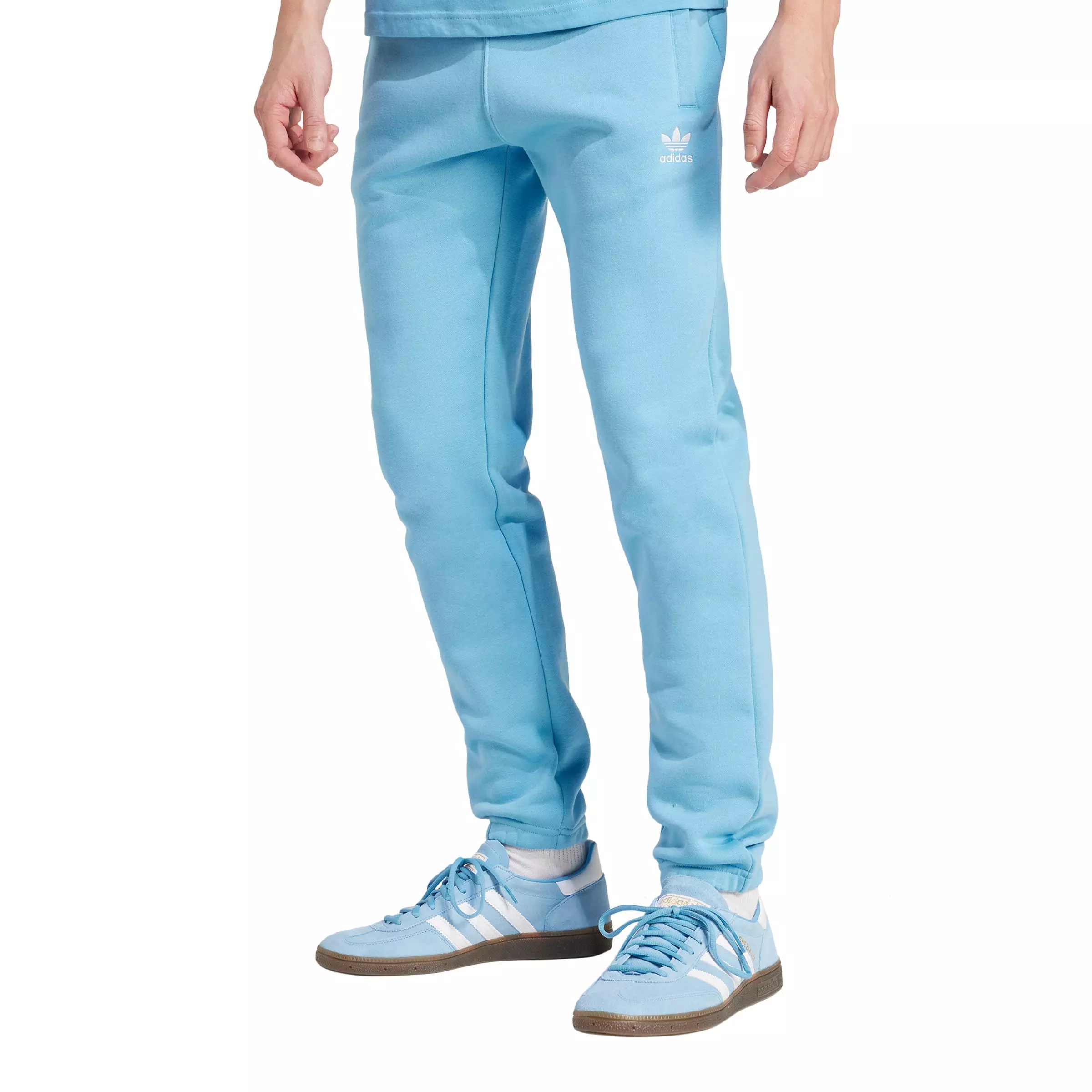 adidas Originals Men's Trefoil Essentials Slim Fit Joggers - Blue - BLUE