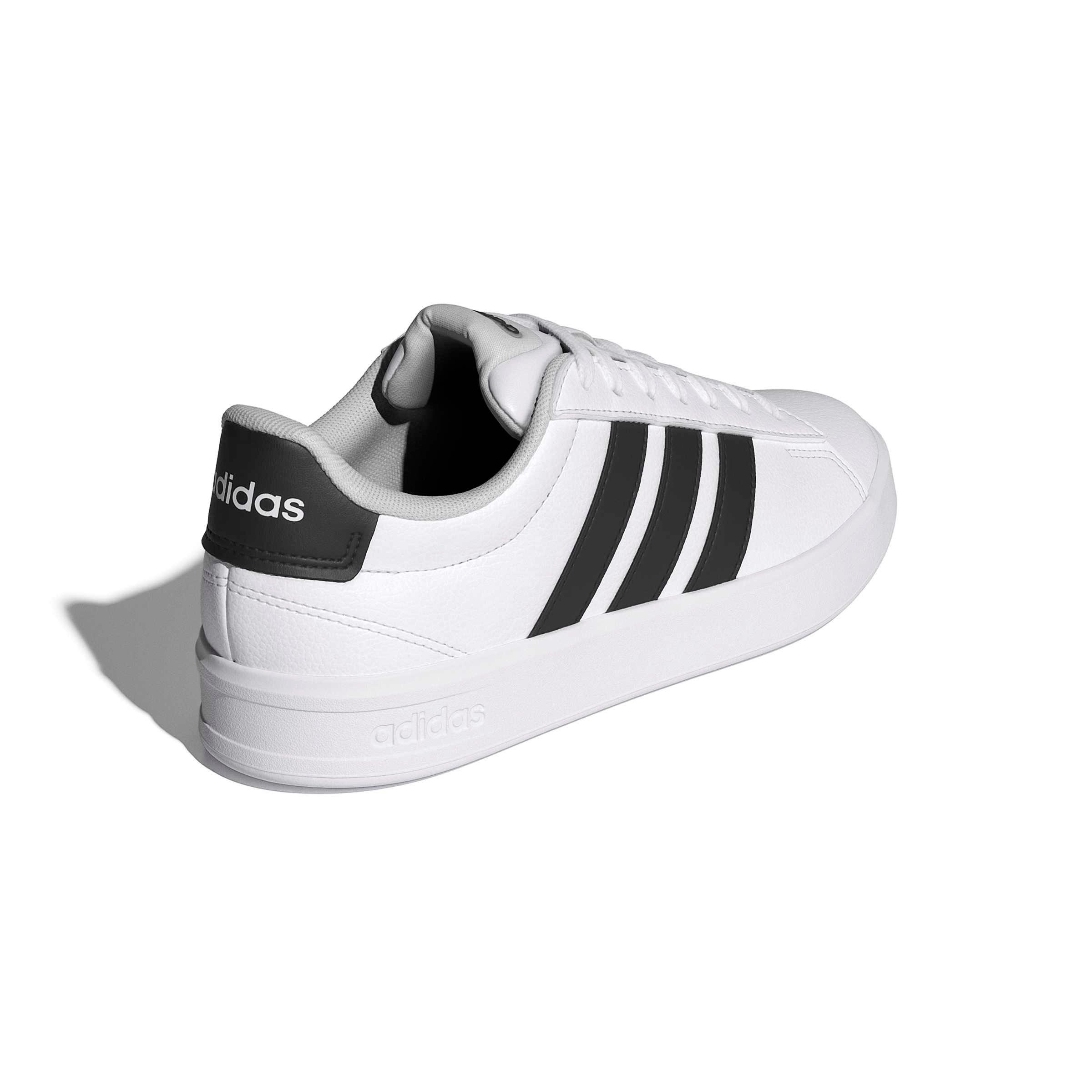 adidas Grand Court 3.0 "Ftwr White/Core Black/Ftwr White" Women's Shoe - WHITE/BLACK/WHITE