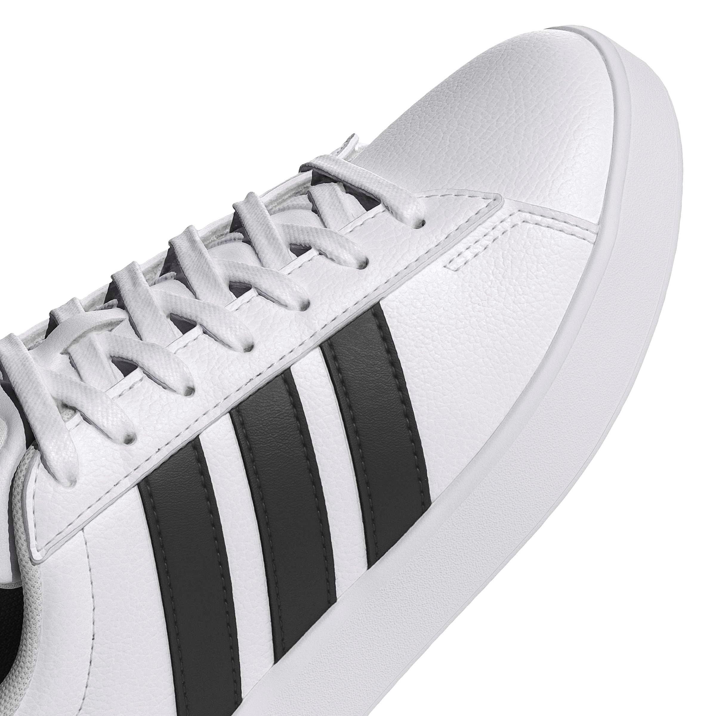 adidas Grand Court 3.0 "Ftwr White/Core Black/Ftwr White" Women's Shoe - WHITE/BLACK/WHITE