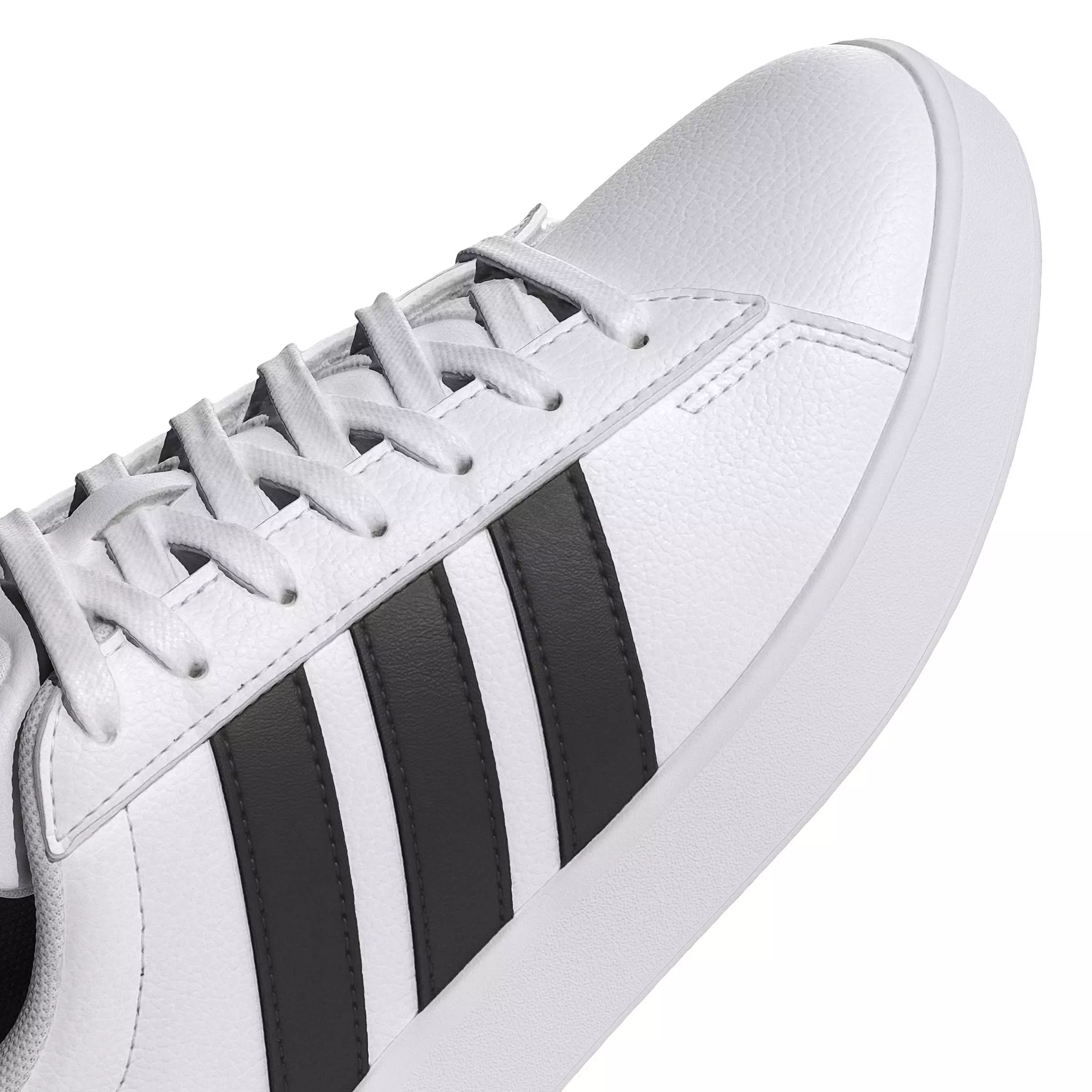adidas Grand Court 3.0 "Ftwr White/Core Black/Ftwr White" Women's Shoe - WHITE/BLACK/WHITE