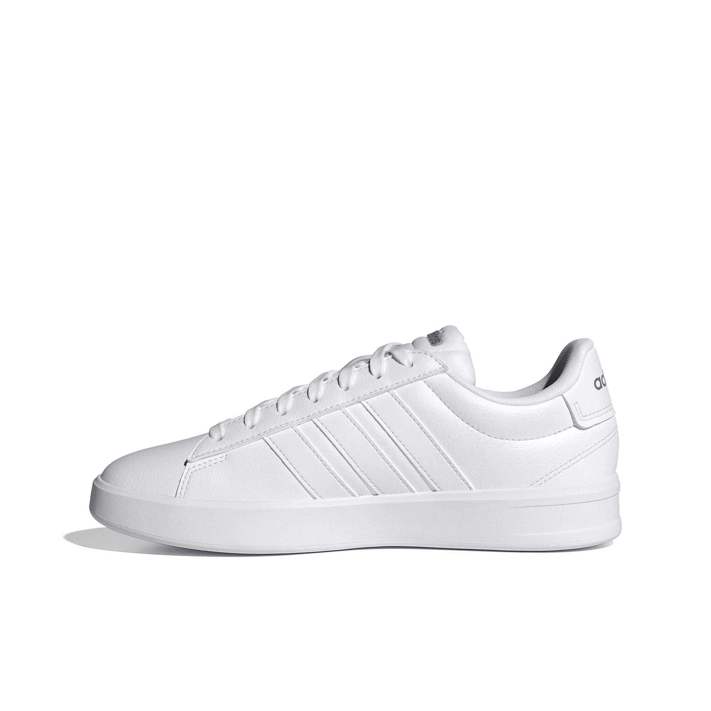 adidas Grand Court 3.0 "Ftwr White/Ftwr White/Iron Metallic" Women's Shoe - WHITE/WHITE/IRON