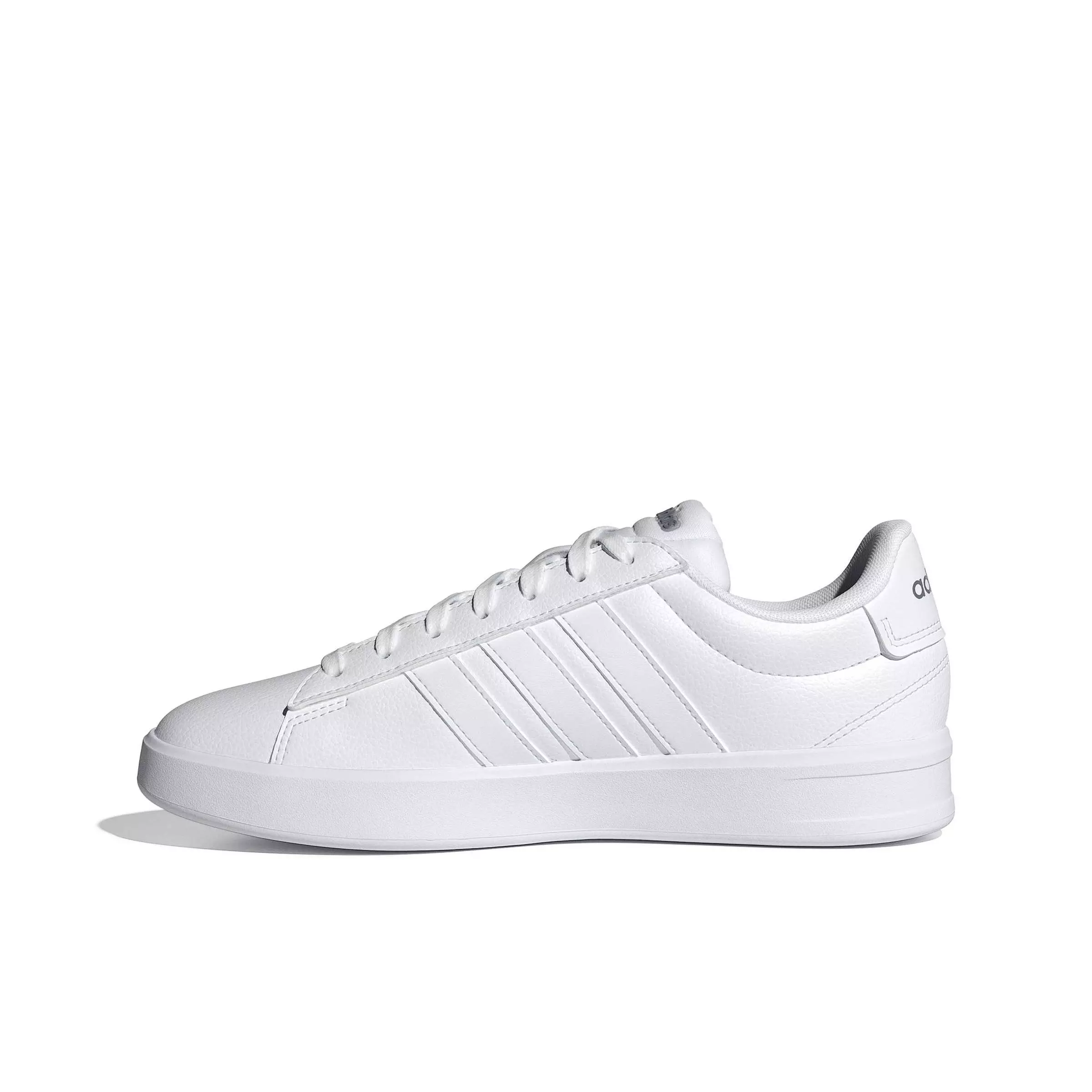 adidas Grand Court 3.0 "Ftwr White/Ftwr White/Iron Metallic" Women's Shoe - WHITE/WHITE/IRON