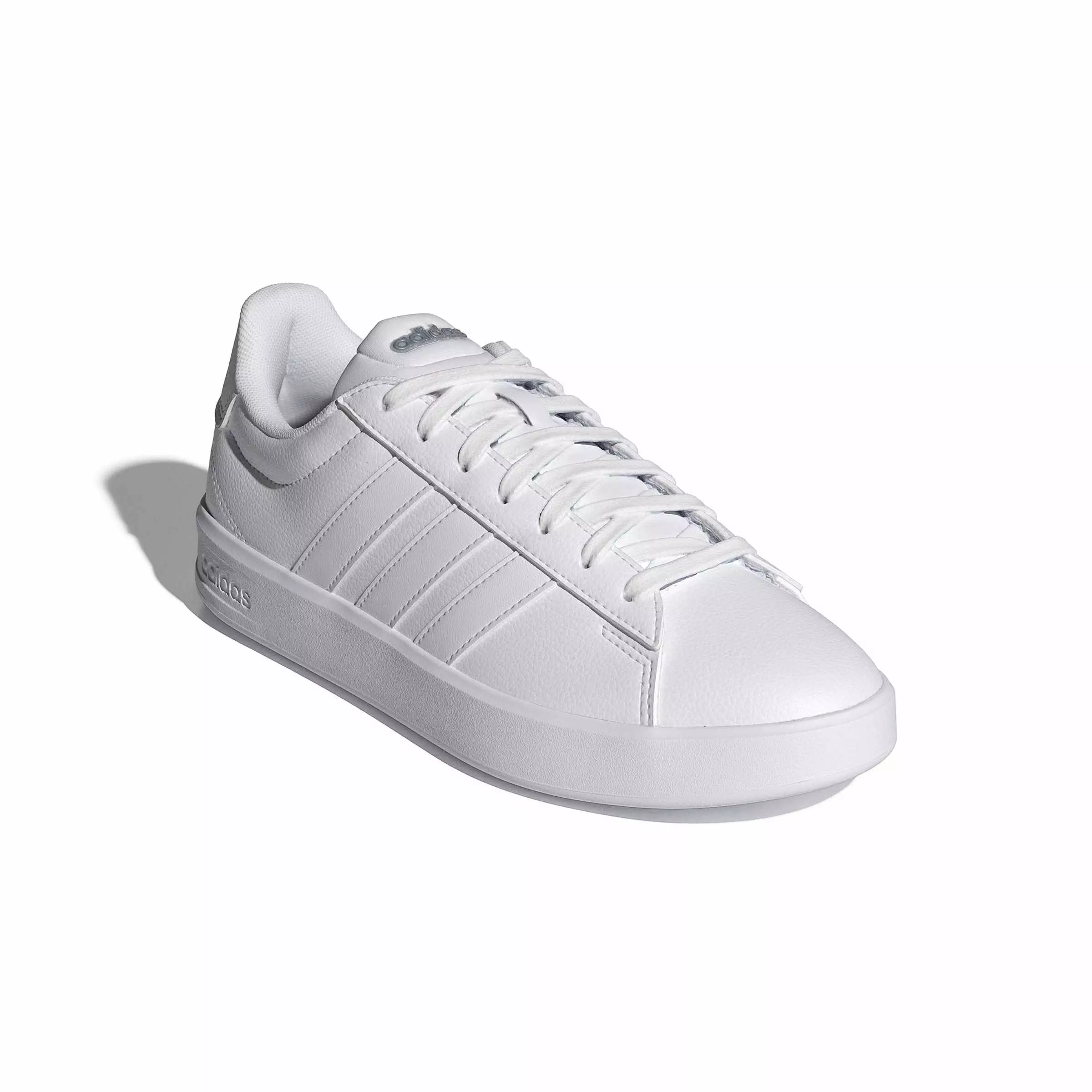 adidas Grand Court 3.0 "Ftwr White/Ftwr White/Iron Metallic" Women's Shoe - WHITE/WHITE/IRON