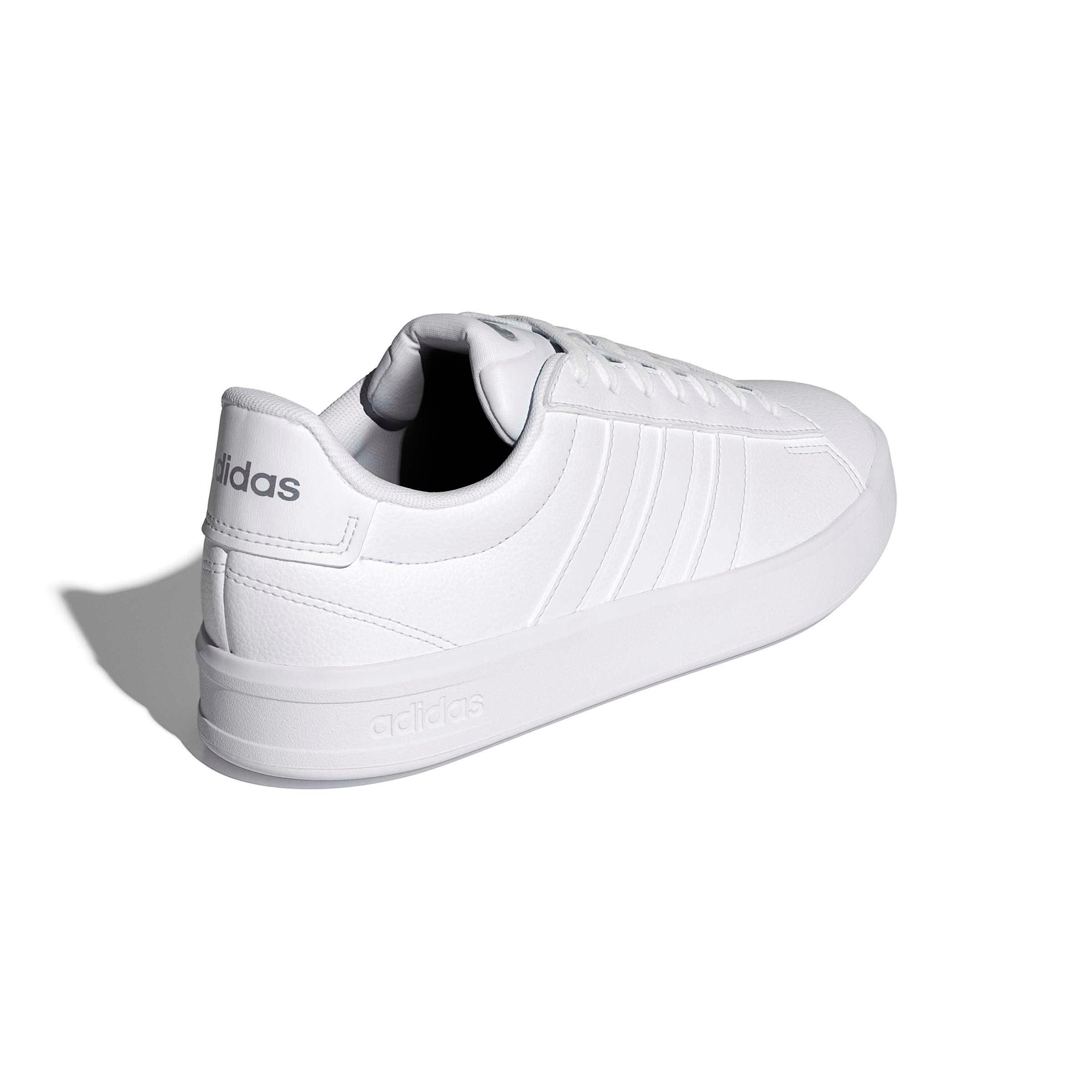 adidas Grand Court 3.0 "Ftwr White/Ftwr White/Iron Metallic" Women's Shoe - WHITE/WHITE/IRON