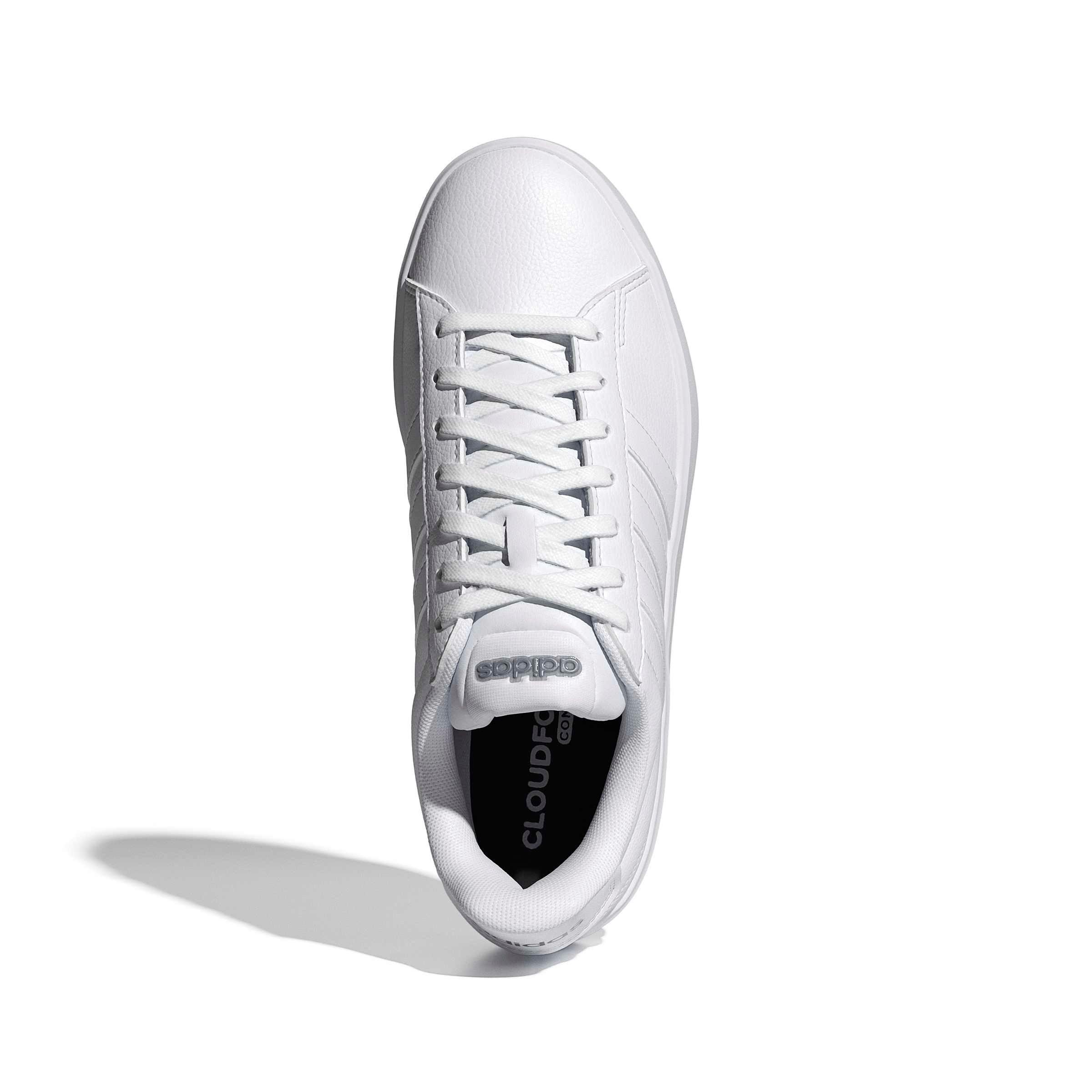 adidas Grand Court 3.0 "Ftwr White/Ftwr White/Iron Metallic" Women's Shoe - WHITE/WHITE/IRON