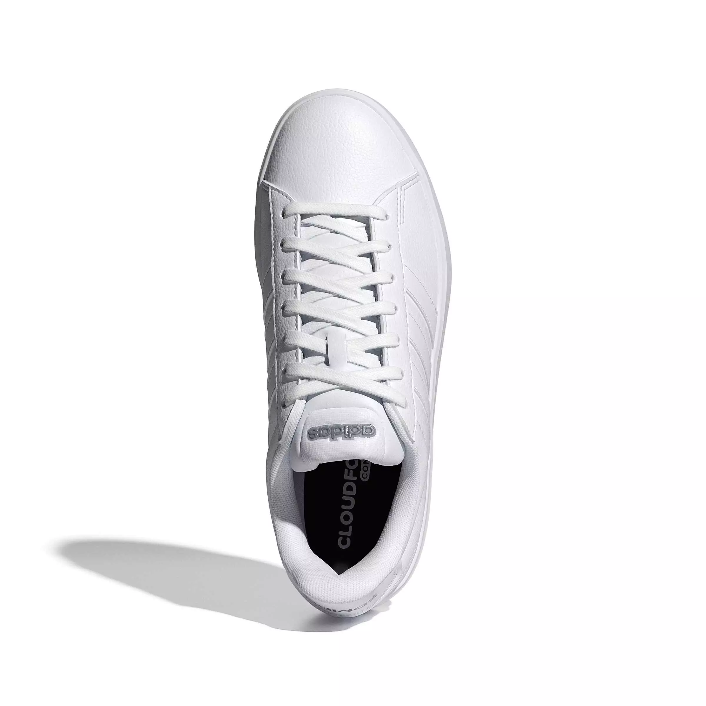 adidas Grand Court 3.0 "Ftwr White/Ftwr White/Iron Metallic" Women's Shoe - WHITE/WHITE/IRON