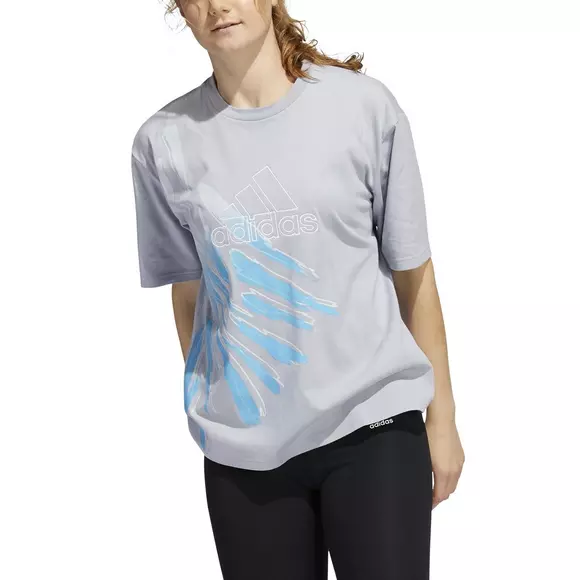 Geef rechten Nu Slechthorend adidas Women's Water Tiger Graphic Oversized Tee-Silver