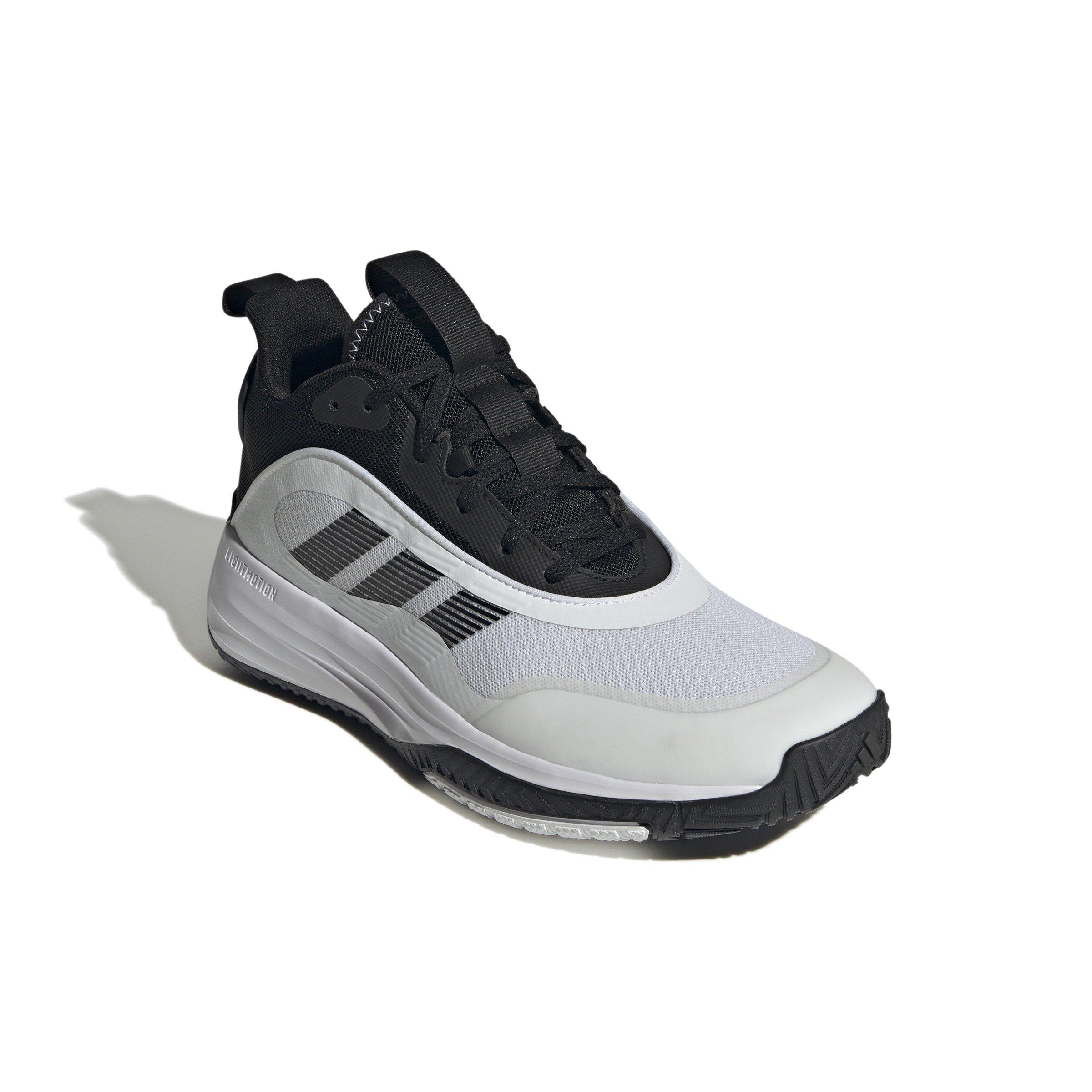 adidas Own the Game 3 "Ftwr White/Core Black/Core Black" Men's Basketball Shoe - WHITE/BLACK/BLACK Thumbnail View 3