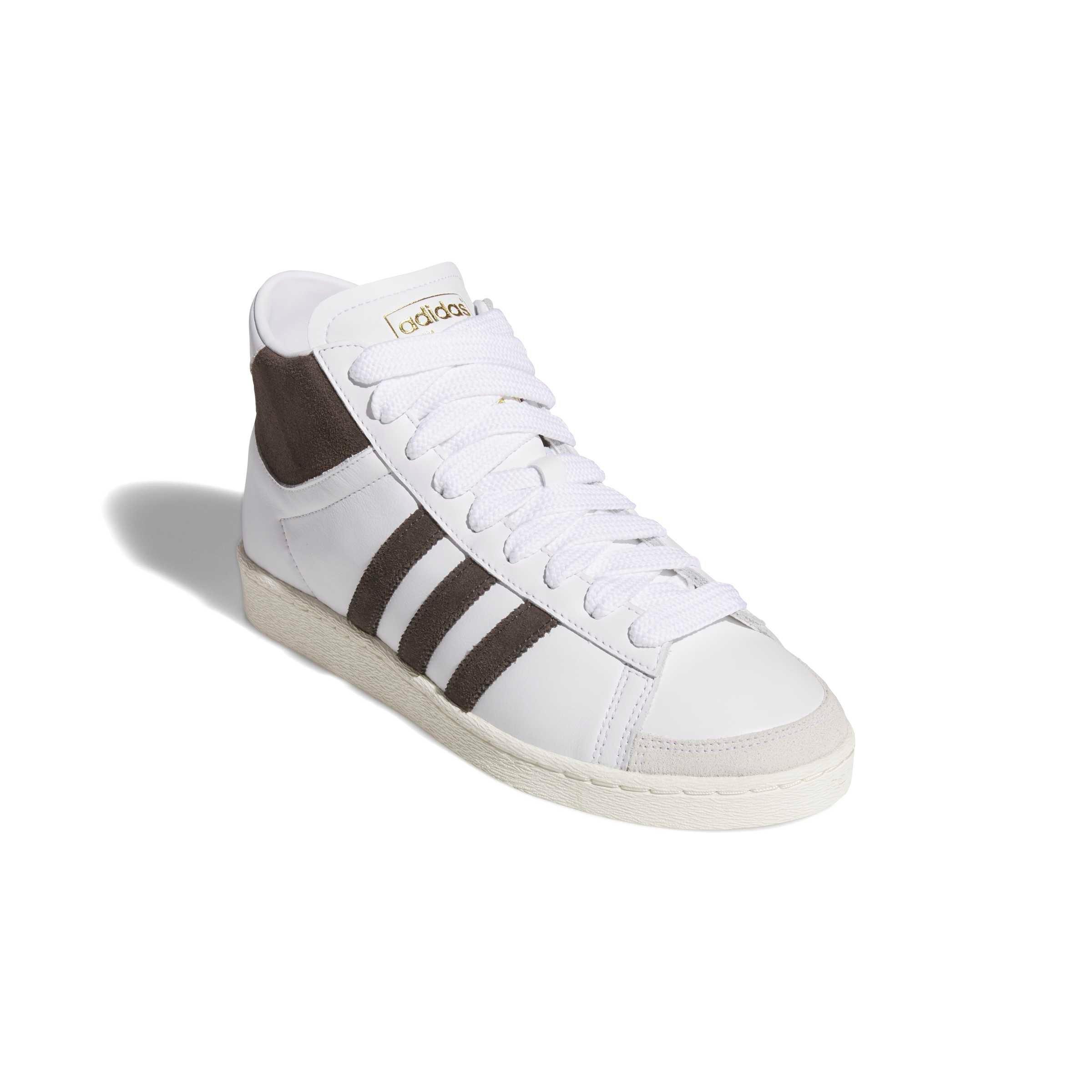 adidas Jabbar Hi "Ftwr White/Aurora Coffee/Off White" Men's Shoe - WHITE/COFFEE/OFF WHITE Thumbnail View 3