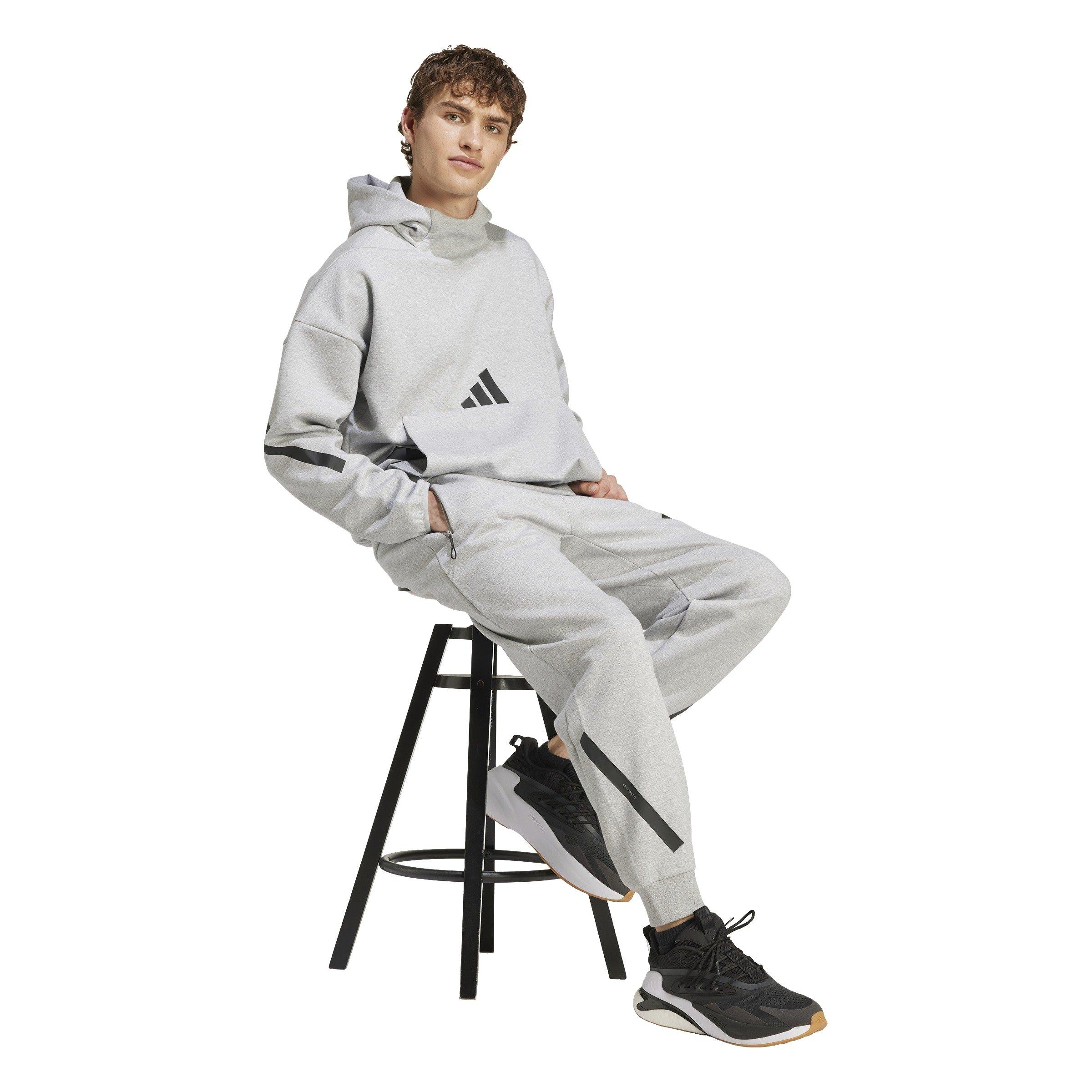 adidas Men's Z.N.E. Pants - Grey - GREY Thumbnail View 5