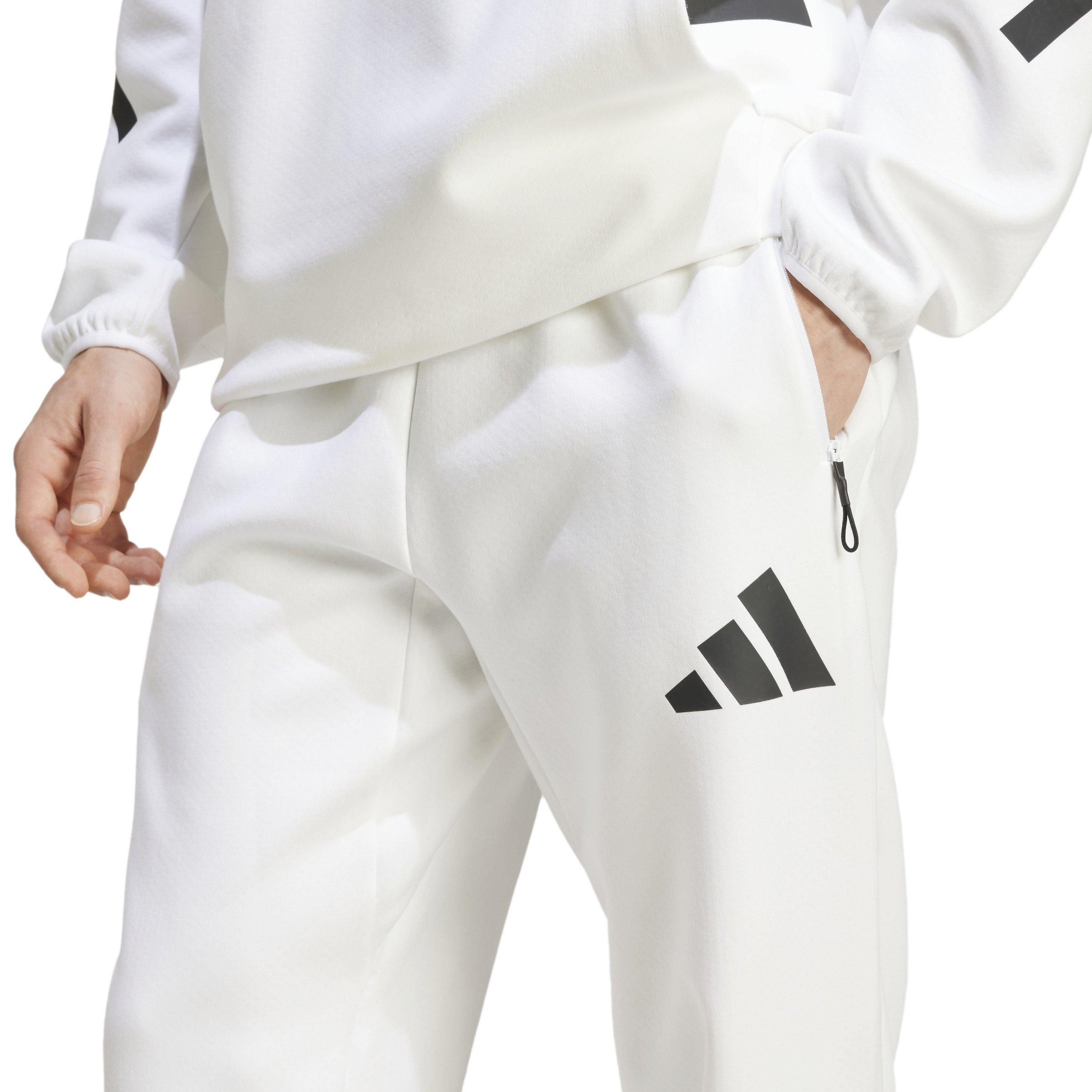 adidas Men's Z.N.E. Pants - White - WHITE Thumbnail View 3