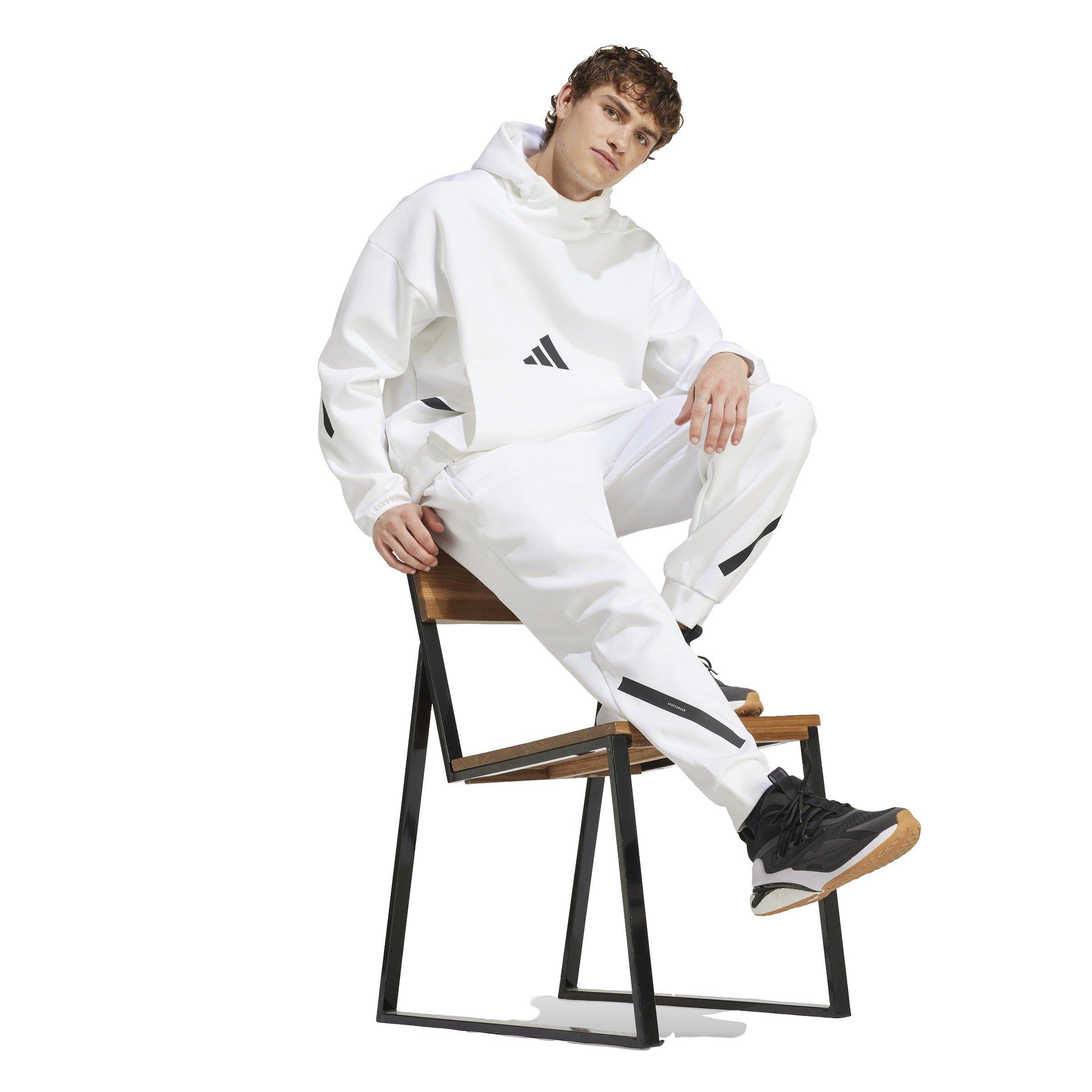 adidas Men's Z.N.E. Pants - White - WHITE Thumbnail View 5