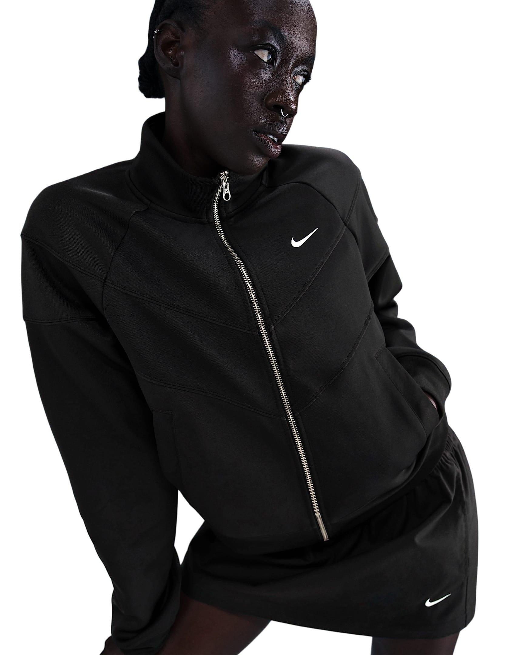 Nike Women's Sportswear Windrunner Knit Jacket - Black - BLACK Thumbnail View 1