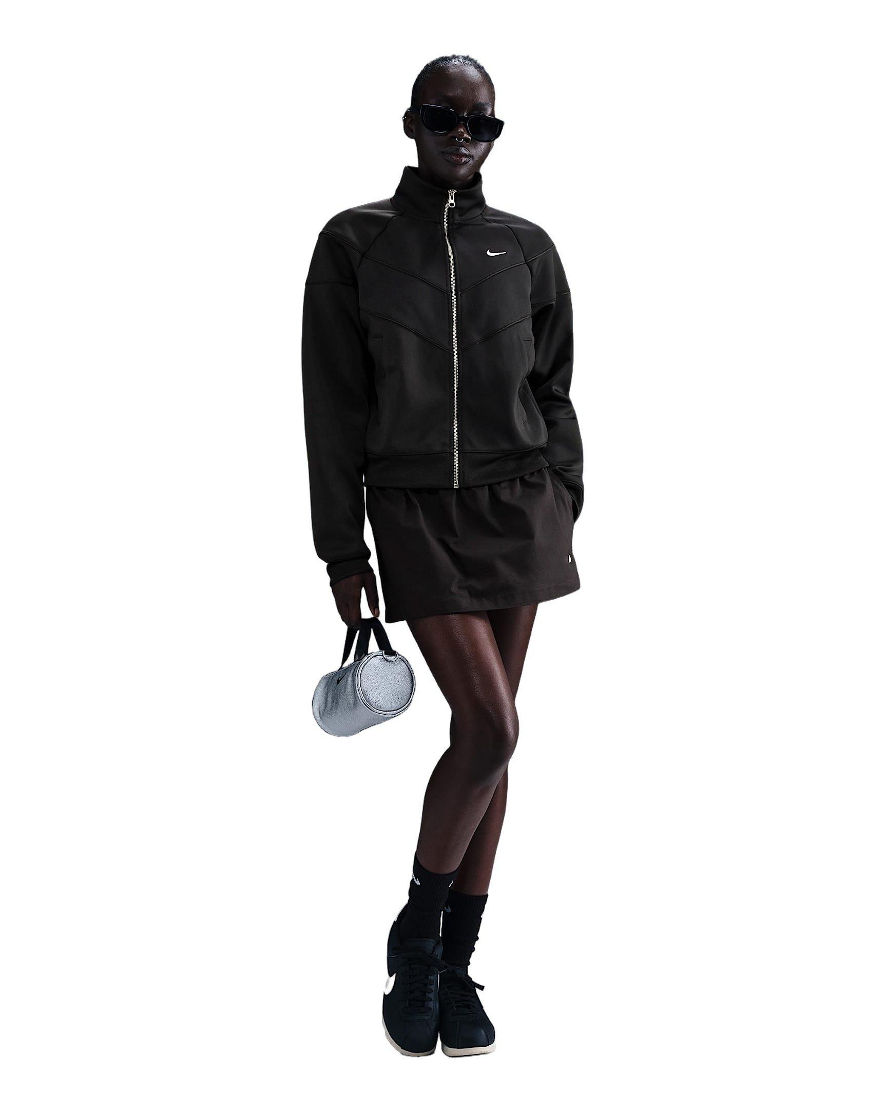 Nike Women's Sportswear Windrunner Knit Jacket - Black - BLACK Thumbnail View 4