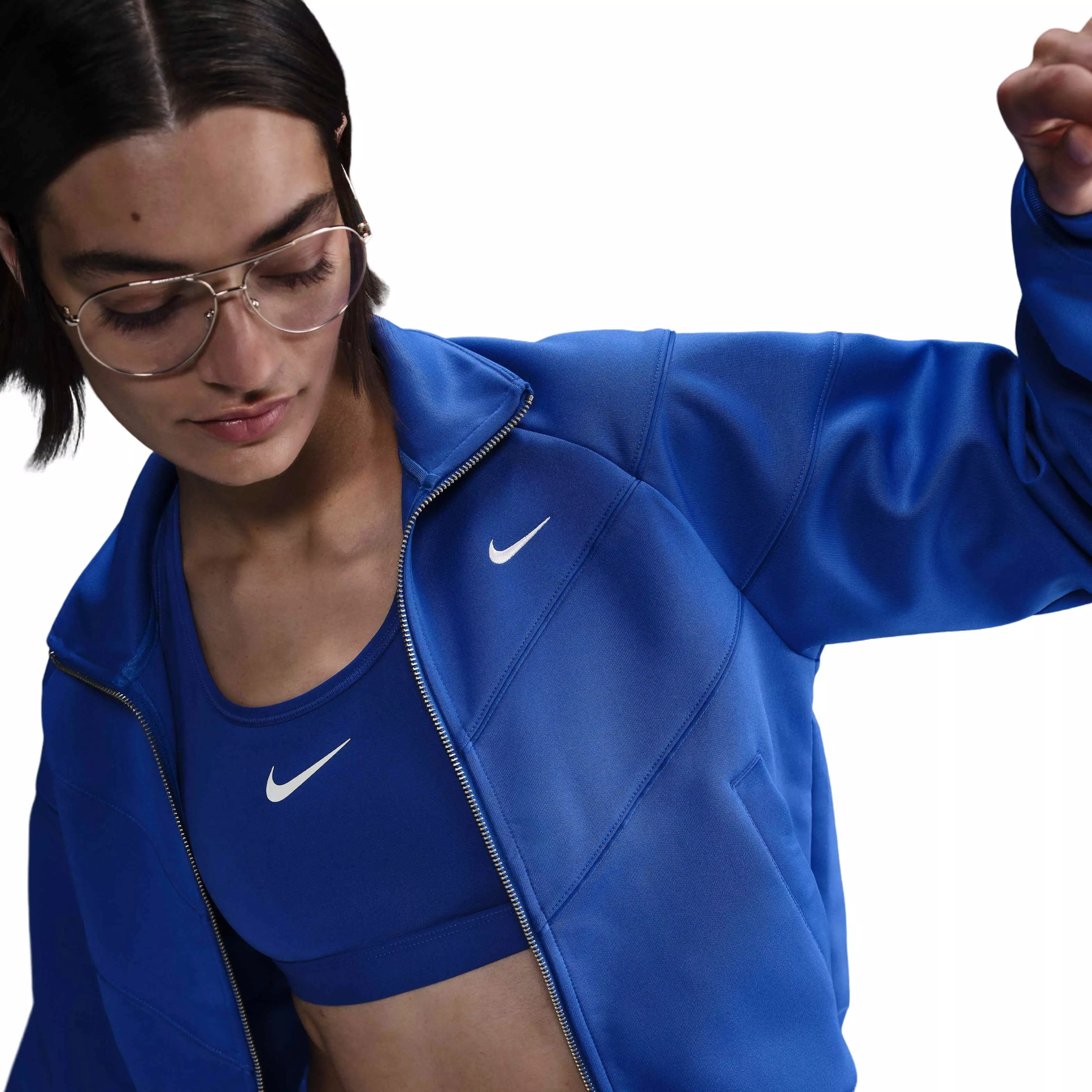 Nike Women's Sportswear Windrunner Knit Jacket - Blue - BLUE