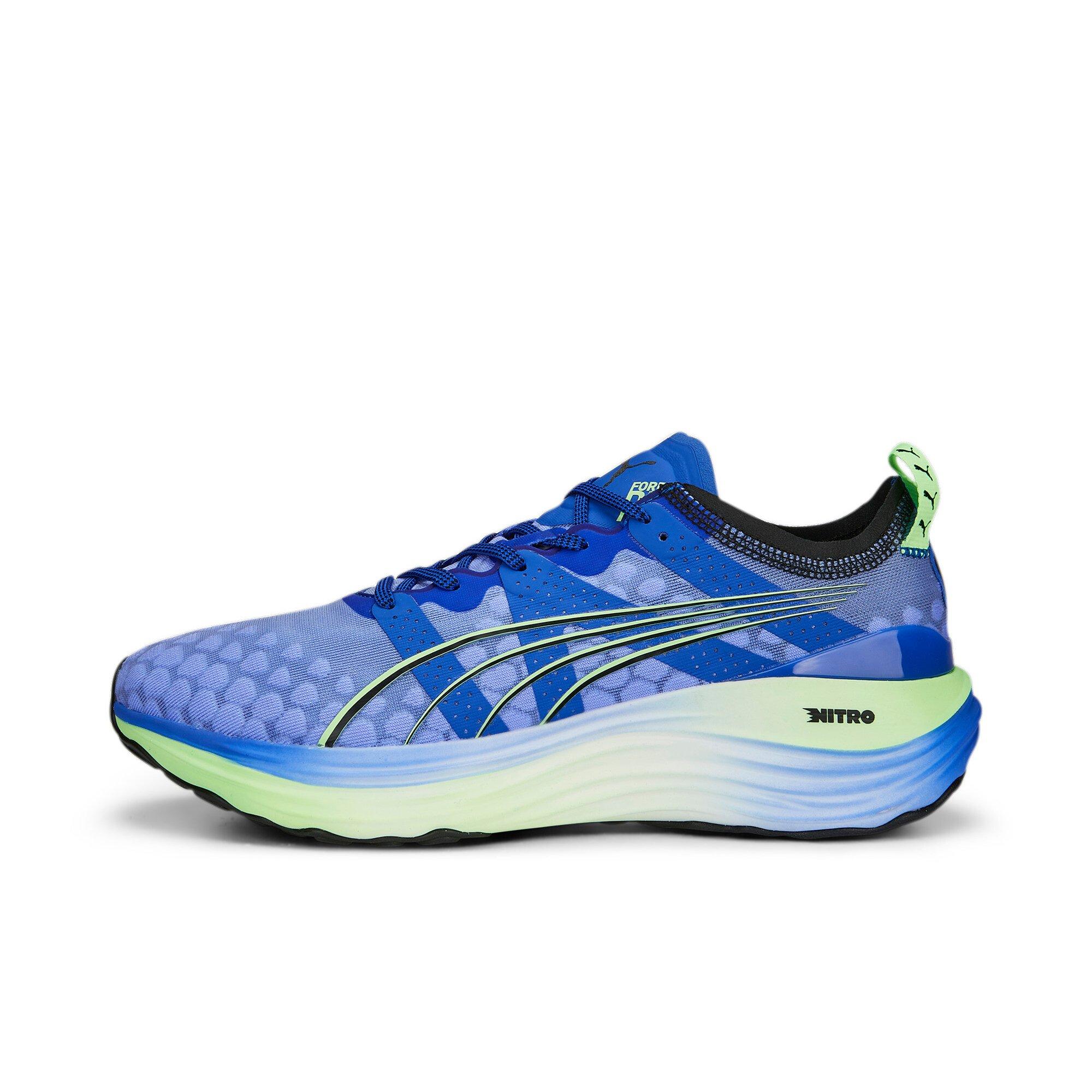 PUMA ForeverRUN NITRO "Royal Sapphire/Fizzy Lime" Men's Running Shoe - ROYAL/LIME Thumbnail View 2
