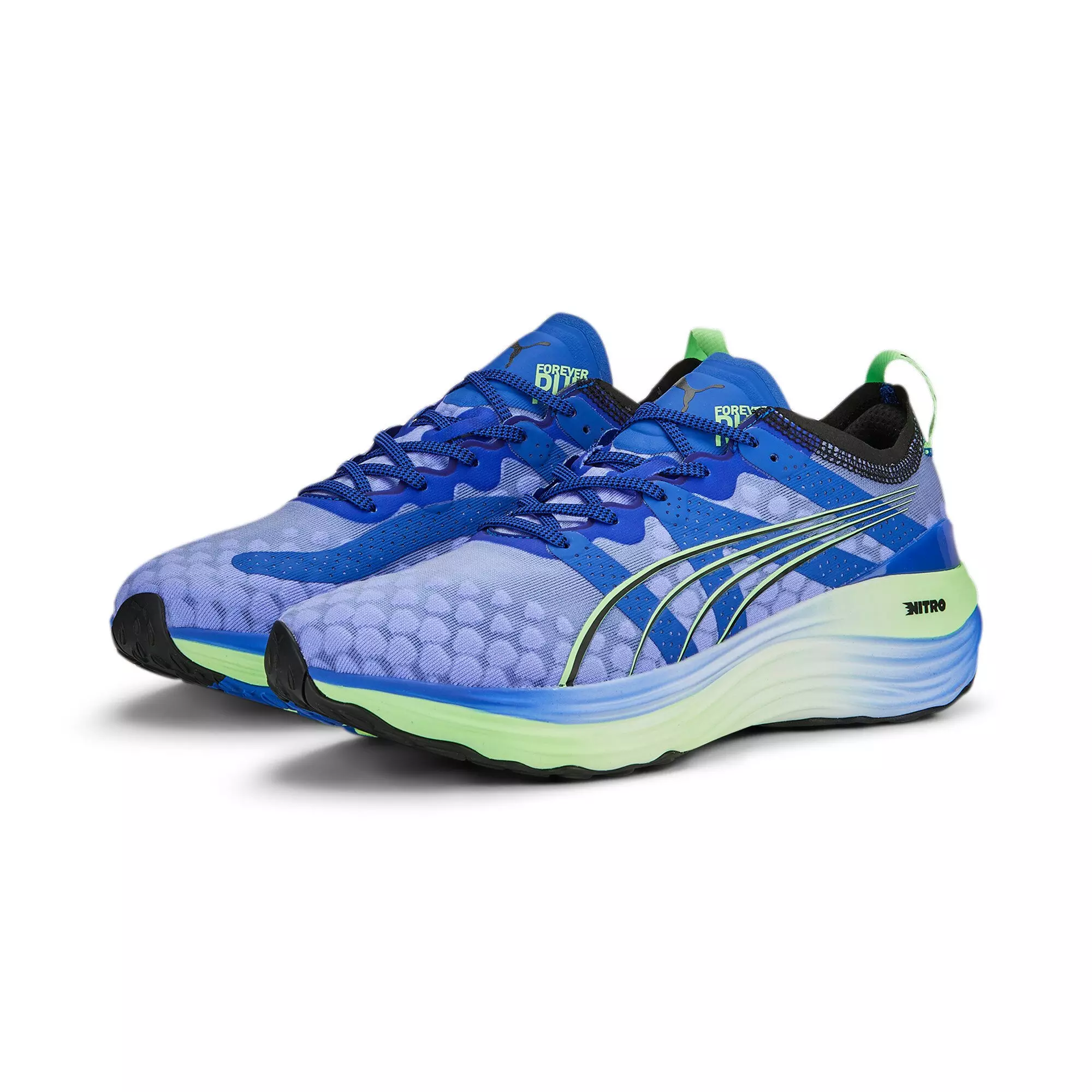 PUMA ForeverRUN NITRO "Royal Sapphire/Fizzy Lime" Men's Running Shoe - ROYAL/LIME