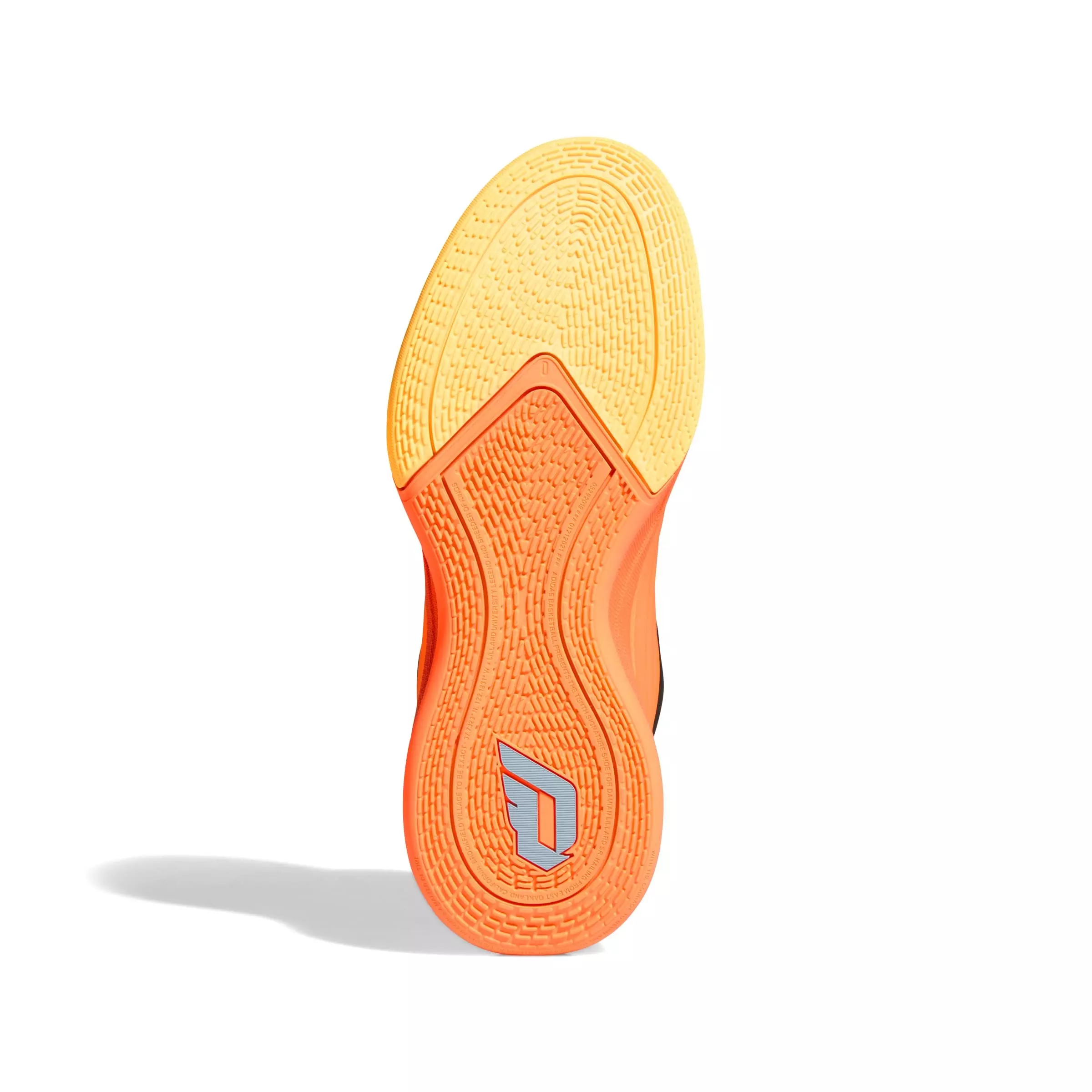 adidas Dame X "Lucid Orange/Ice Tangerine/Icey Blue" Men's Basketball Shoe - ORANGE/TANGERINE/BLUE