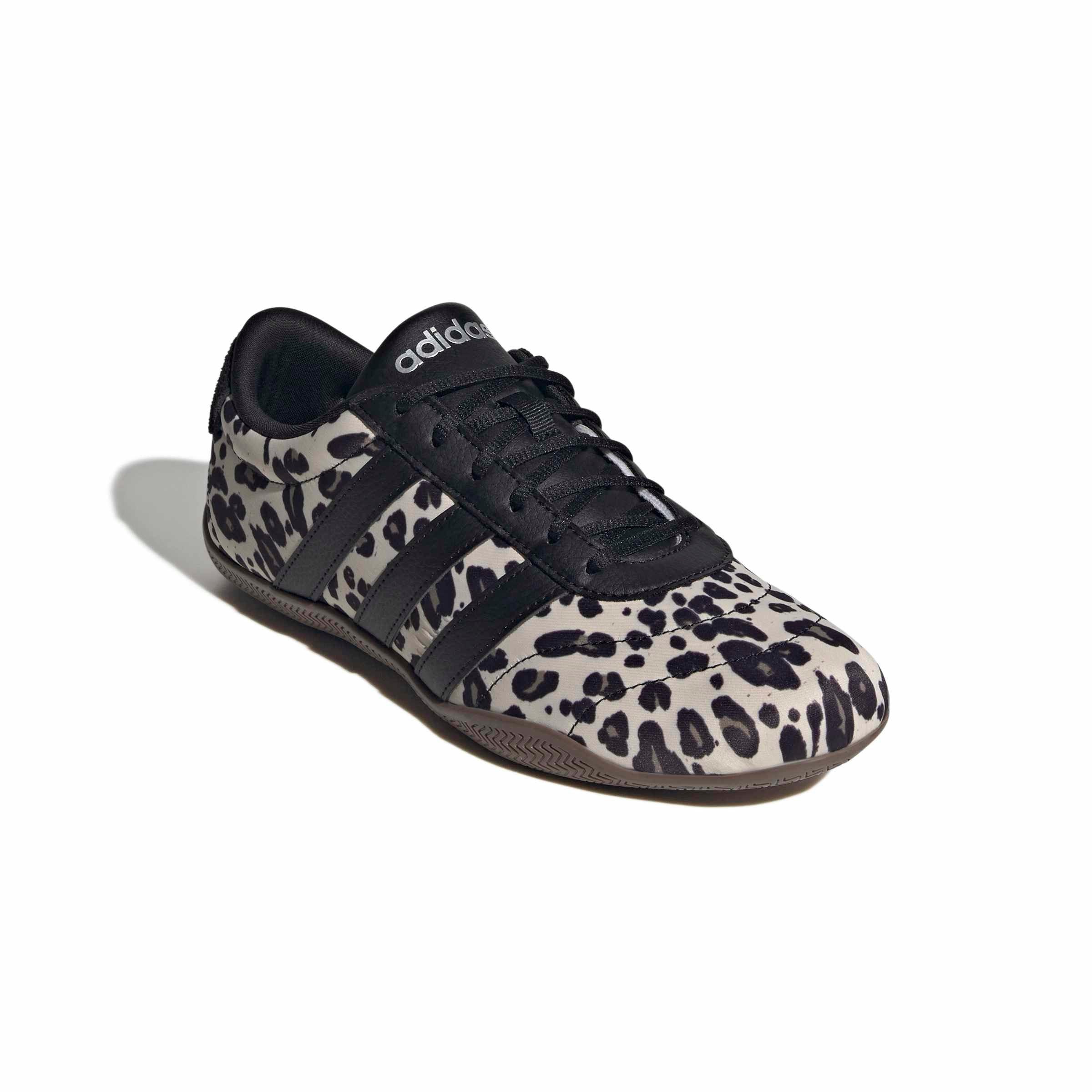 adidas Grand Court Lo "Crystal Linen/Core Black/Khaki Six" Women's Shoe - LINEN/BLACK/KHAKI