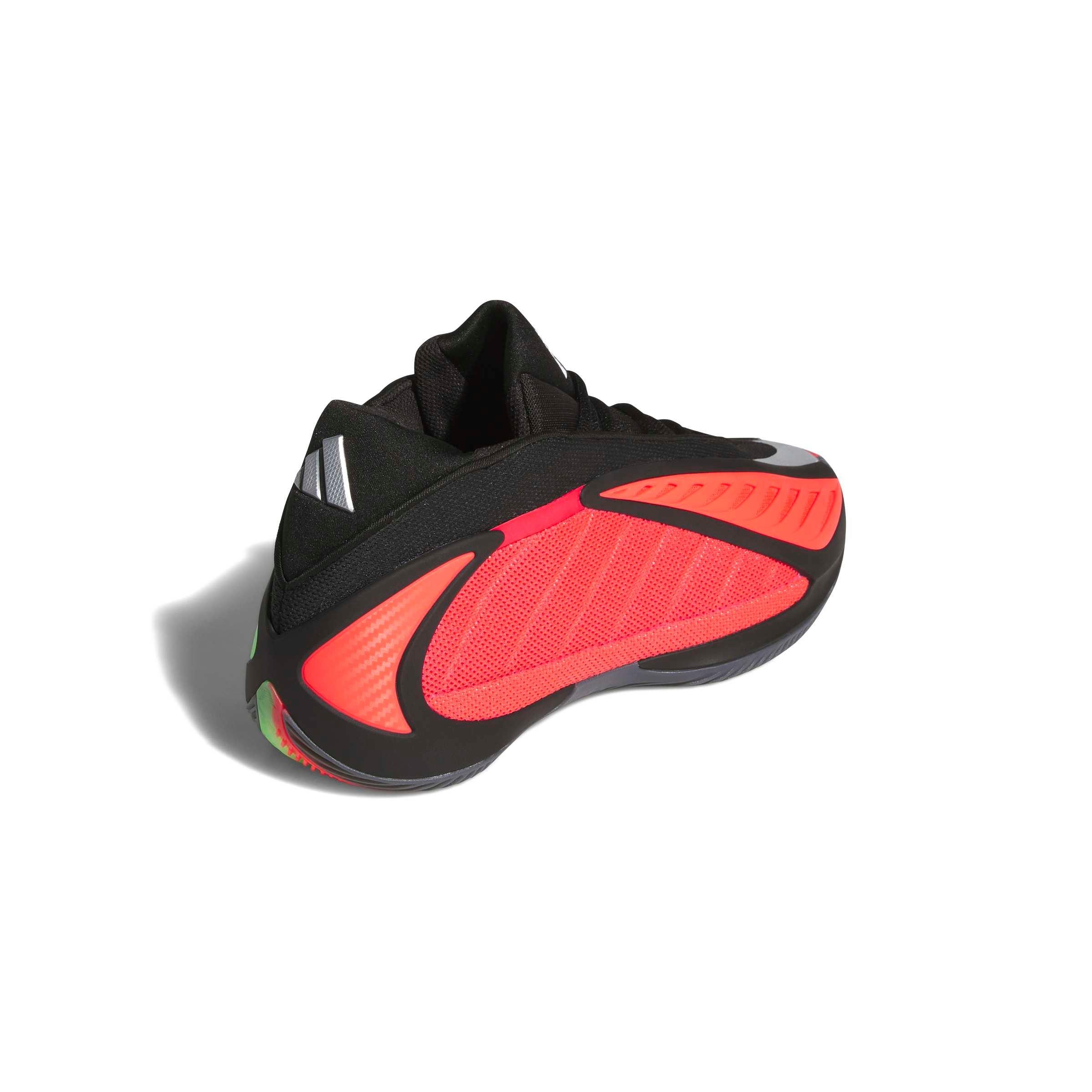 adidas Anthony Edwards 2 "Core Black/Lucid Red/Lucid Lemon" Men's Basketball Shoe - BLACK/RED/LEMON Thumbnail View 4