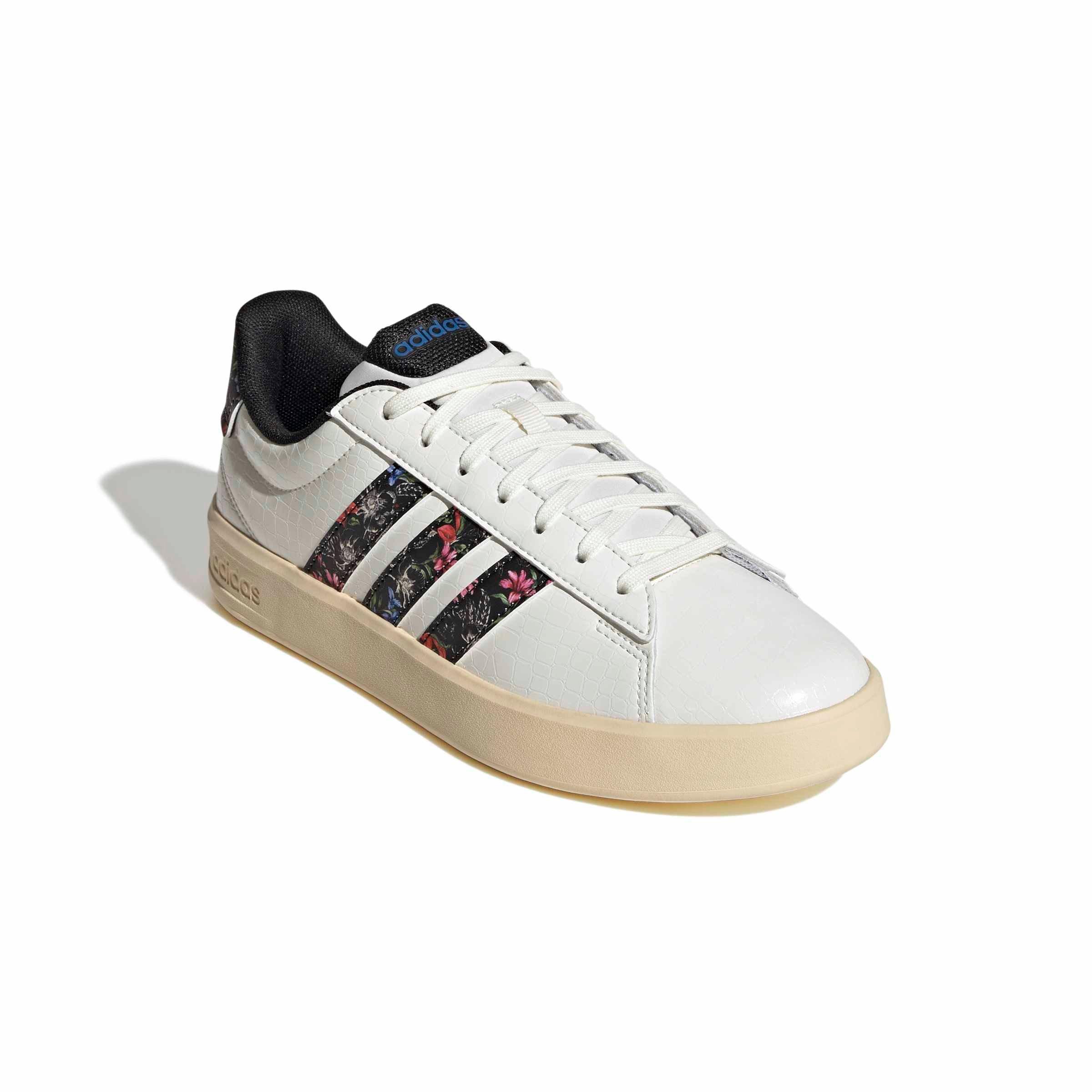adidas Grand Court 3.0 "Off White/Core Black/Warm Vanilla" Women's Shoe - OFF WHITE/BLACK/VANILLA