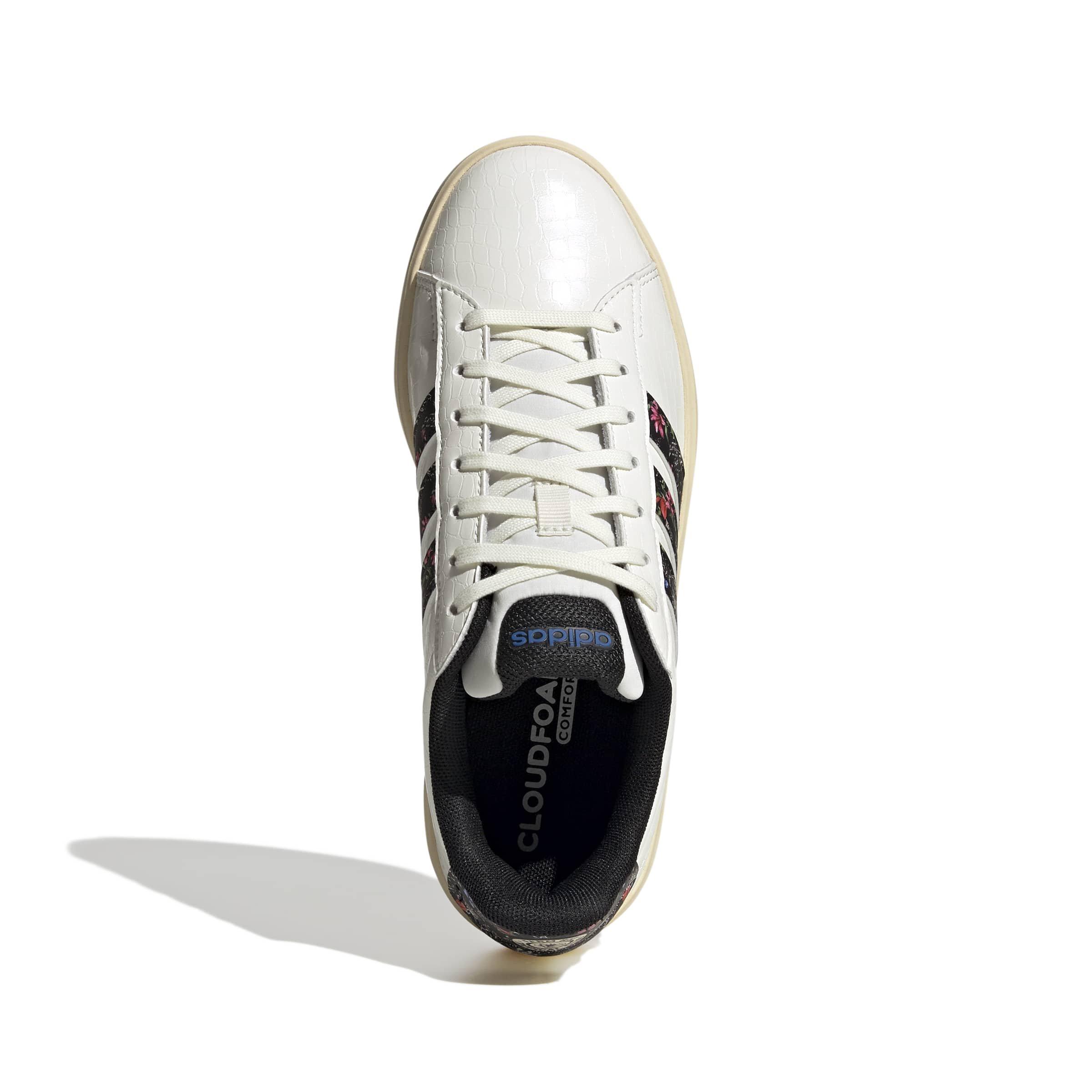 adidas Grand Court 3.0 "Off White/Core Black/Warm Vanilla" Women's Shoe - OFF WHITE/BLACK/VANILLA