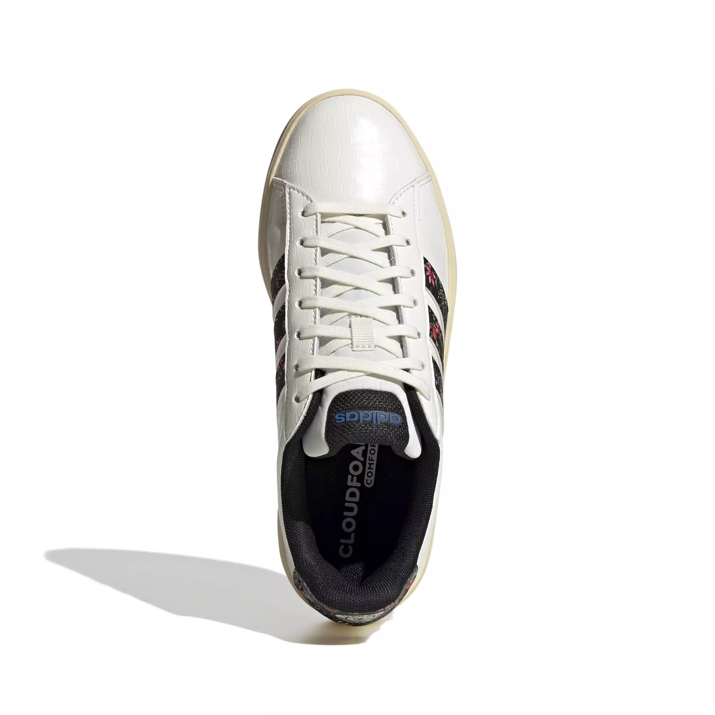 adidas Grand Court 3.0 "Off White/Core Black/Warm Vanilla" Women's Shoe - OFF WHITE/BLACK/VANILLA