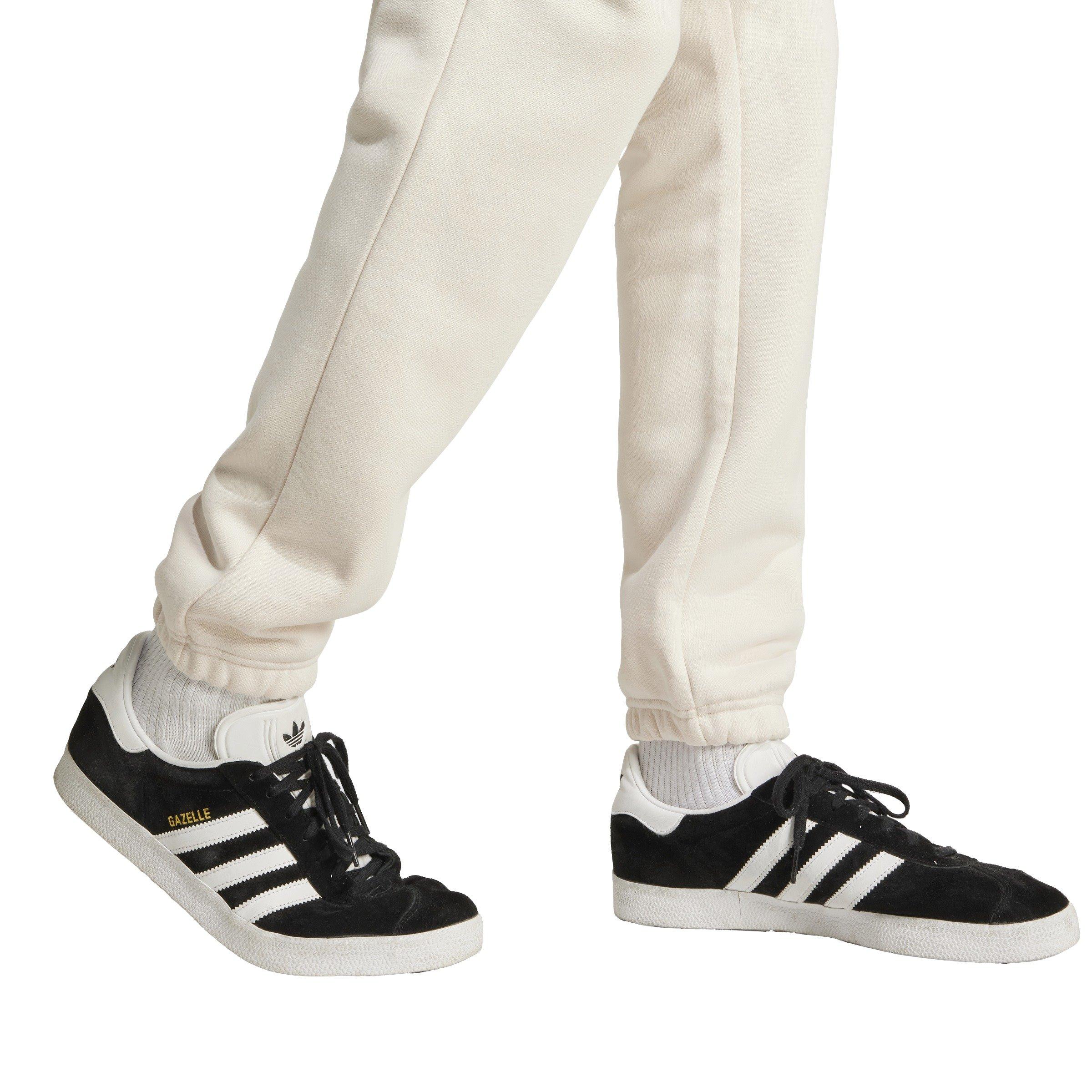 adidas Originals Men's Trefoil Essentials Slim Fit Joggers - White - WHITE Thumbnail View 4